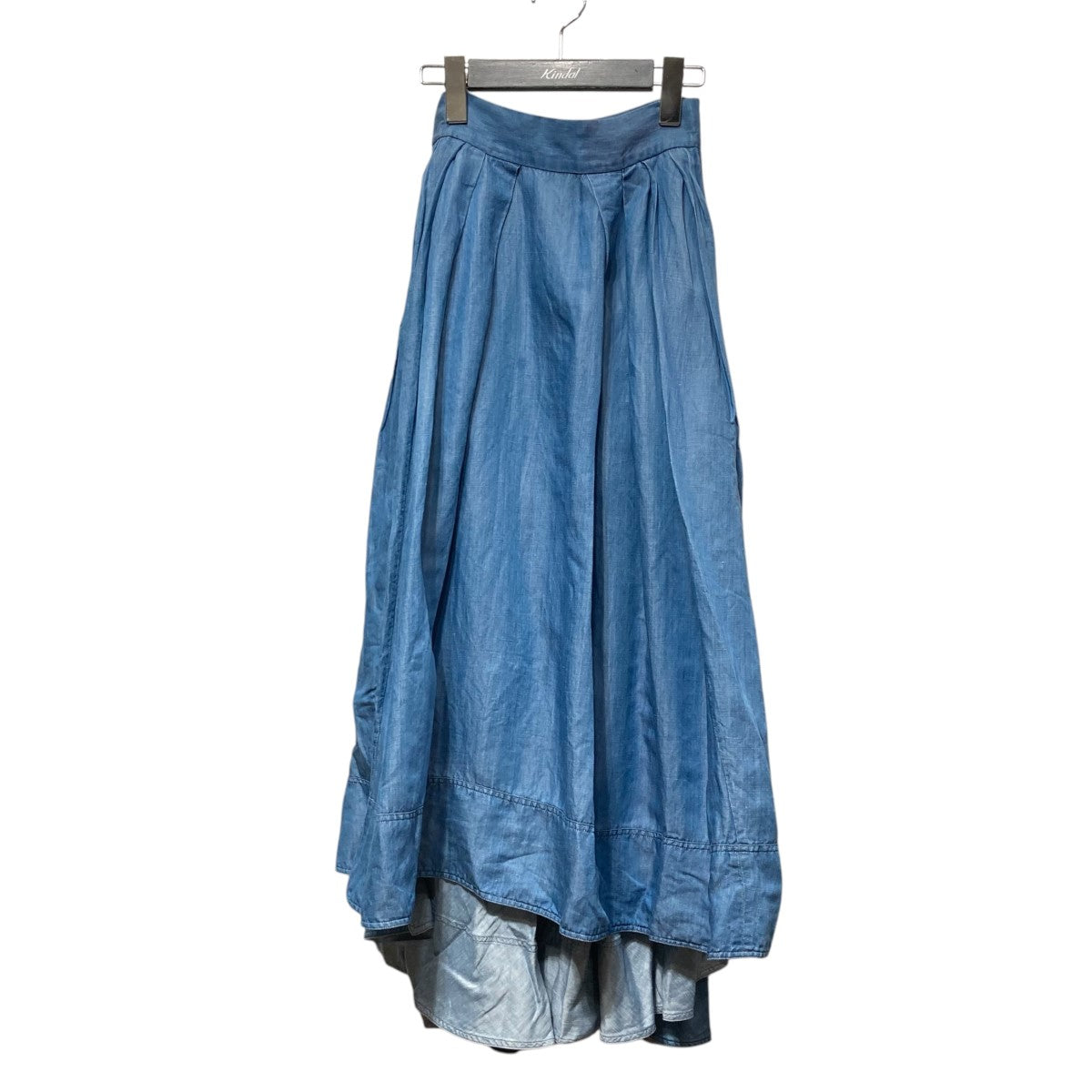 TUCK VOLUME SKIRT CUリネン混スカートMB191-6024