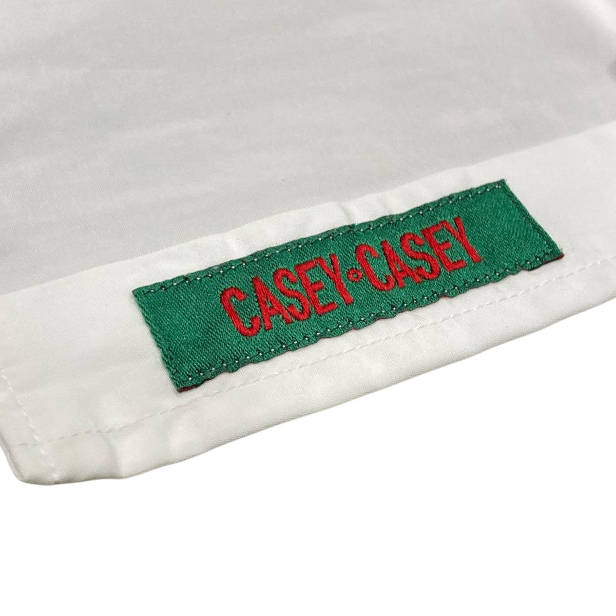 ケイシー ケイシー  CASEY CASEY *プリーツシャツブラウス*Sコットンオフホワイト半袖比翼ボタンチュニック(2-2409-308)【41J42】 CASEY ケイシー *プリーツシャツブラウス*Sコットンオフホワイト
