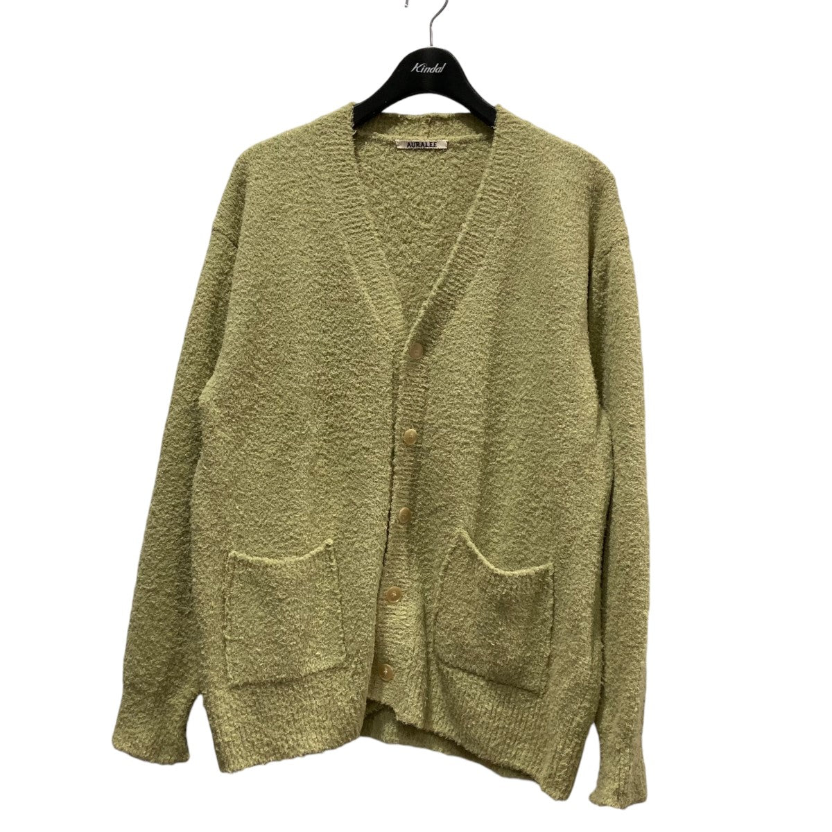 AURALEE(オーラリー) COTTON LINEN CUT SHAGGY KNITシャギーニットカーディガンA22SC01FL