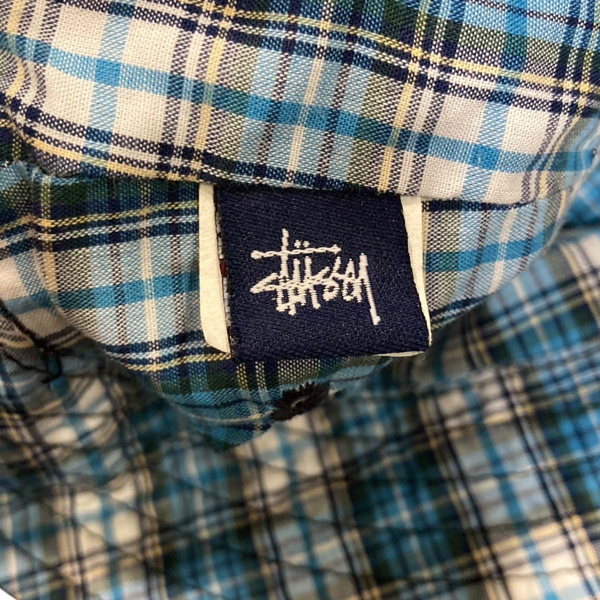 セイチャン 希少 STUSSY チェック柄 ハット L/XL タグ付き stussy(ステューシー) バケットハット ブラック サイズ S/M