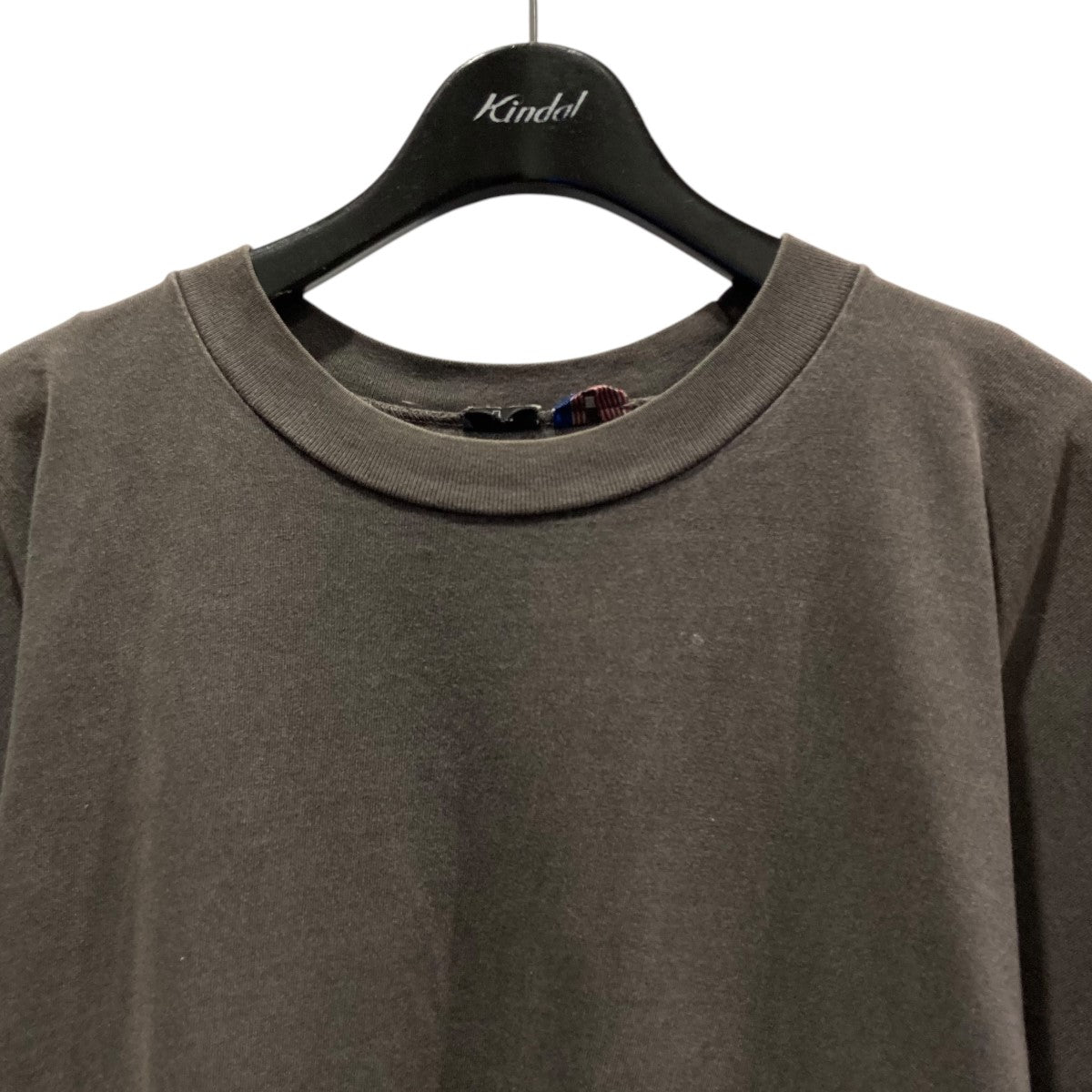 gnuhr(ヌー) TUBULAR TオーバーダイTシャツ チャコールグレー