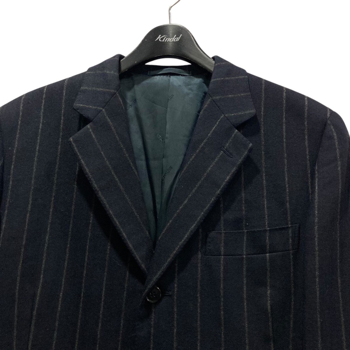 【正規品】エルメス　ジャケット 希少】HERMES エルメス 金ボタン ダブル チェック ジャケット 90S