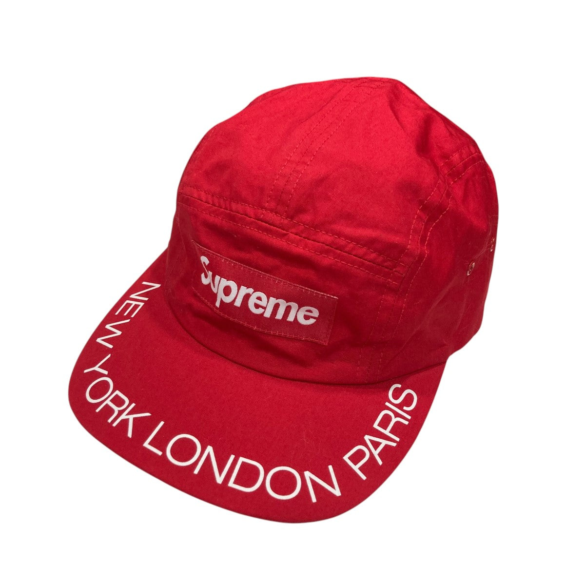 Supreme(シュプリーム) NEW YORK LONDON PARIS CAPキャップ レッド サイズ FREE｜【公式】カインドオルオンライン  ブランド古着・中古通販【kindal】