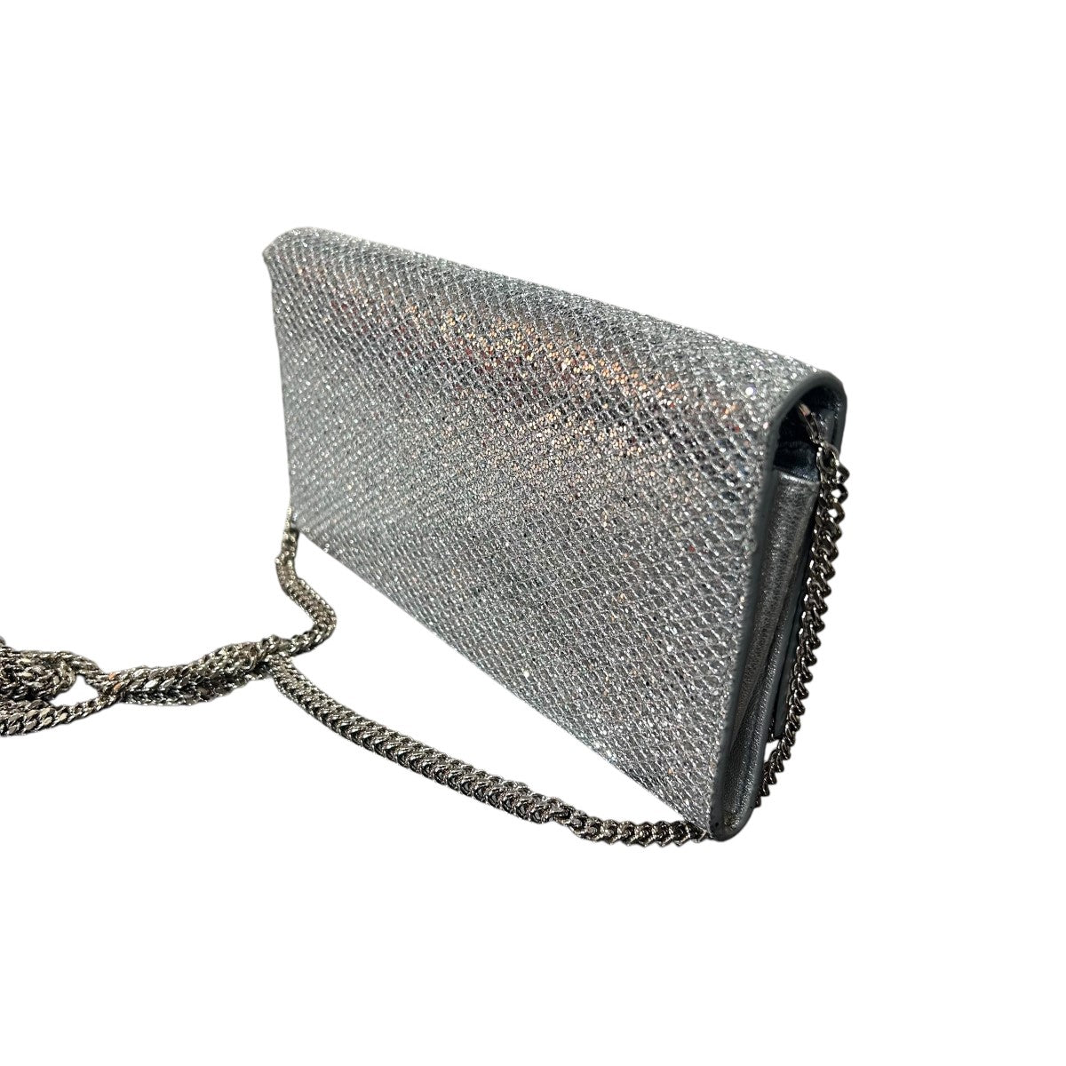 新品未使用 ジミーチュウ グリッター チェーンウォレット ショルダーバッグ JIMMY CHOO - 新品未使用 ジミーチュウ グリッター チェーンウォレット