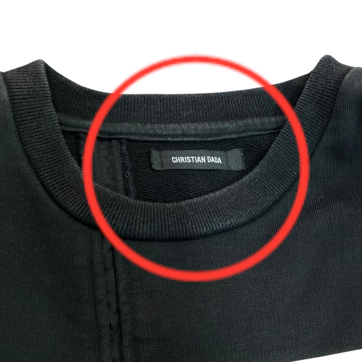 CHRISTIAN DADA / スウェット/44/コットン/BLK/CDM-17W-0405 CHRISTIAN DADA(クリスチャンダダ) スウェットCDM-17W-0405 CDM-17W