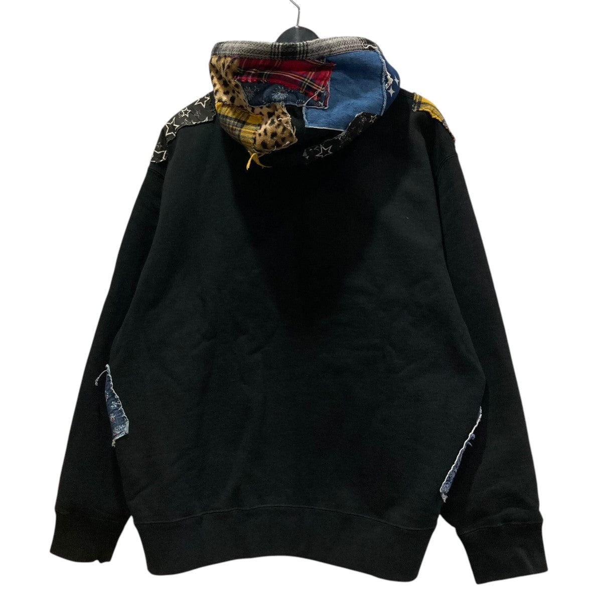 22AWSUPREME Patchwork Zip Up Hooded Sweatshirtパッチワークジップパーカー