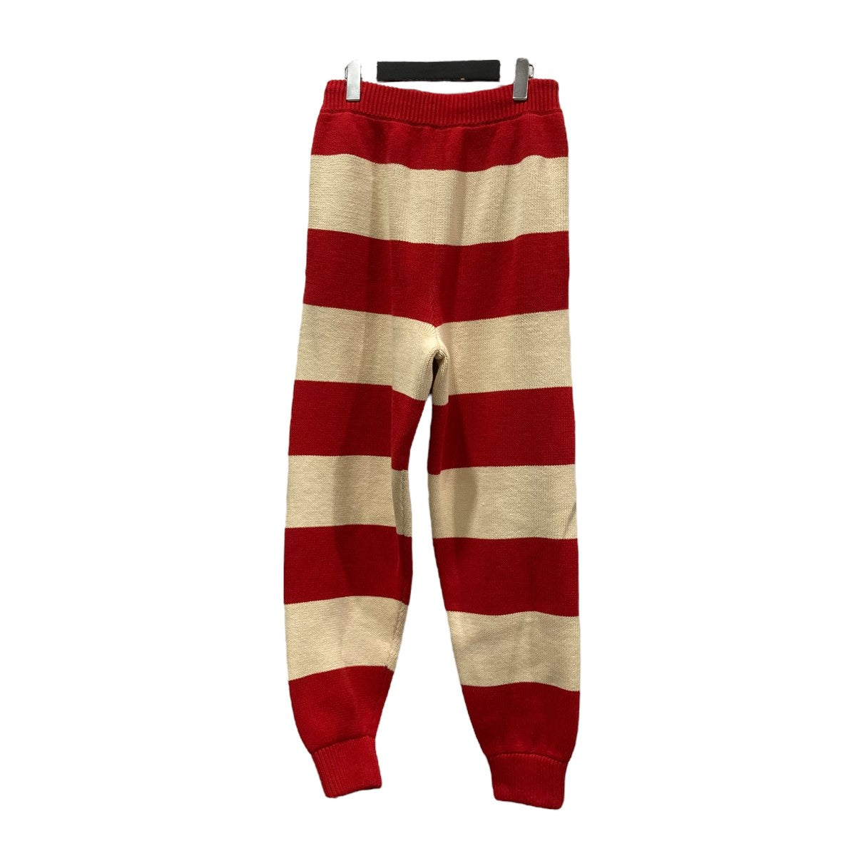 Red Striped sweatpantsニットパンツ724811