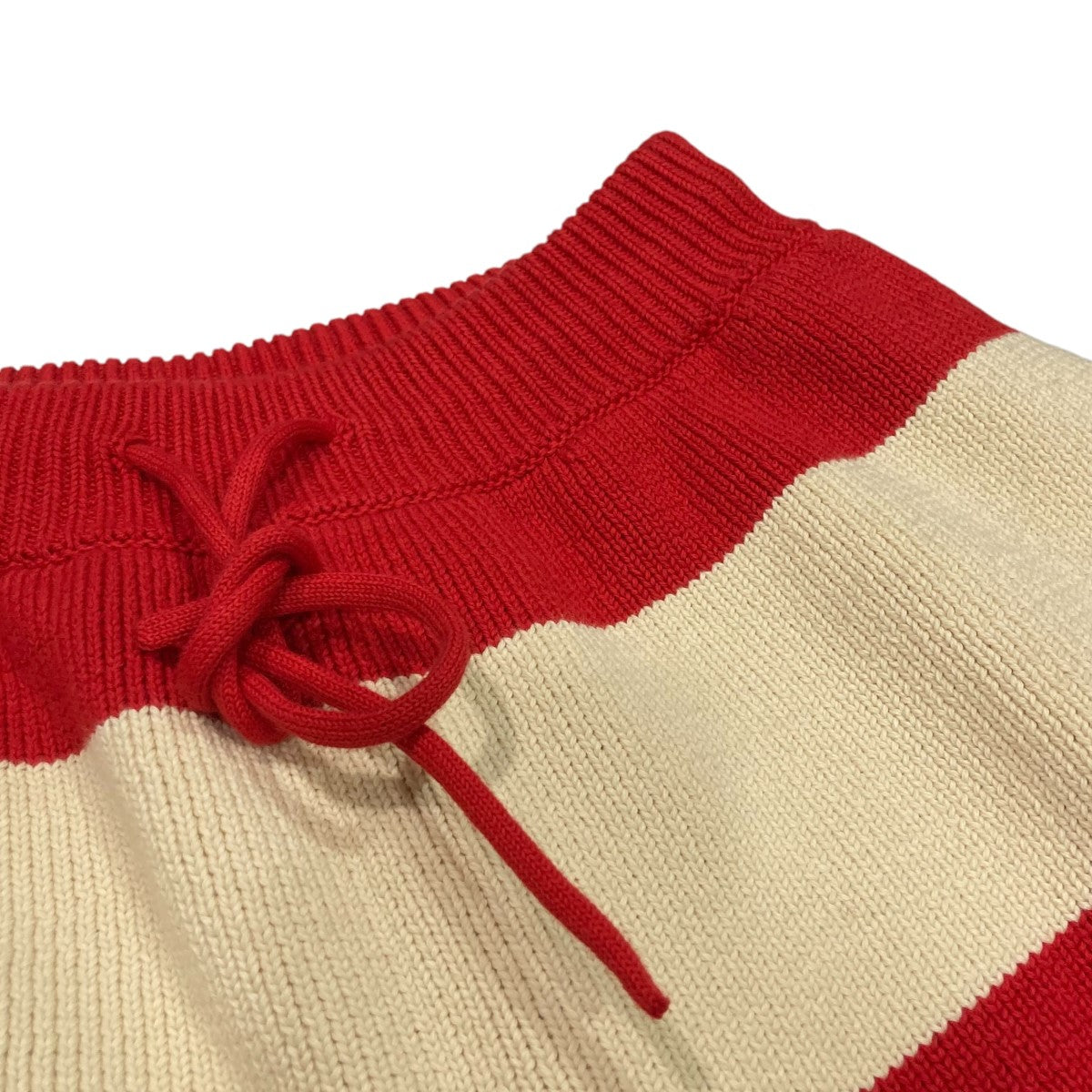 Red Striped sweatpantsニットパンツ724811