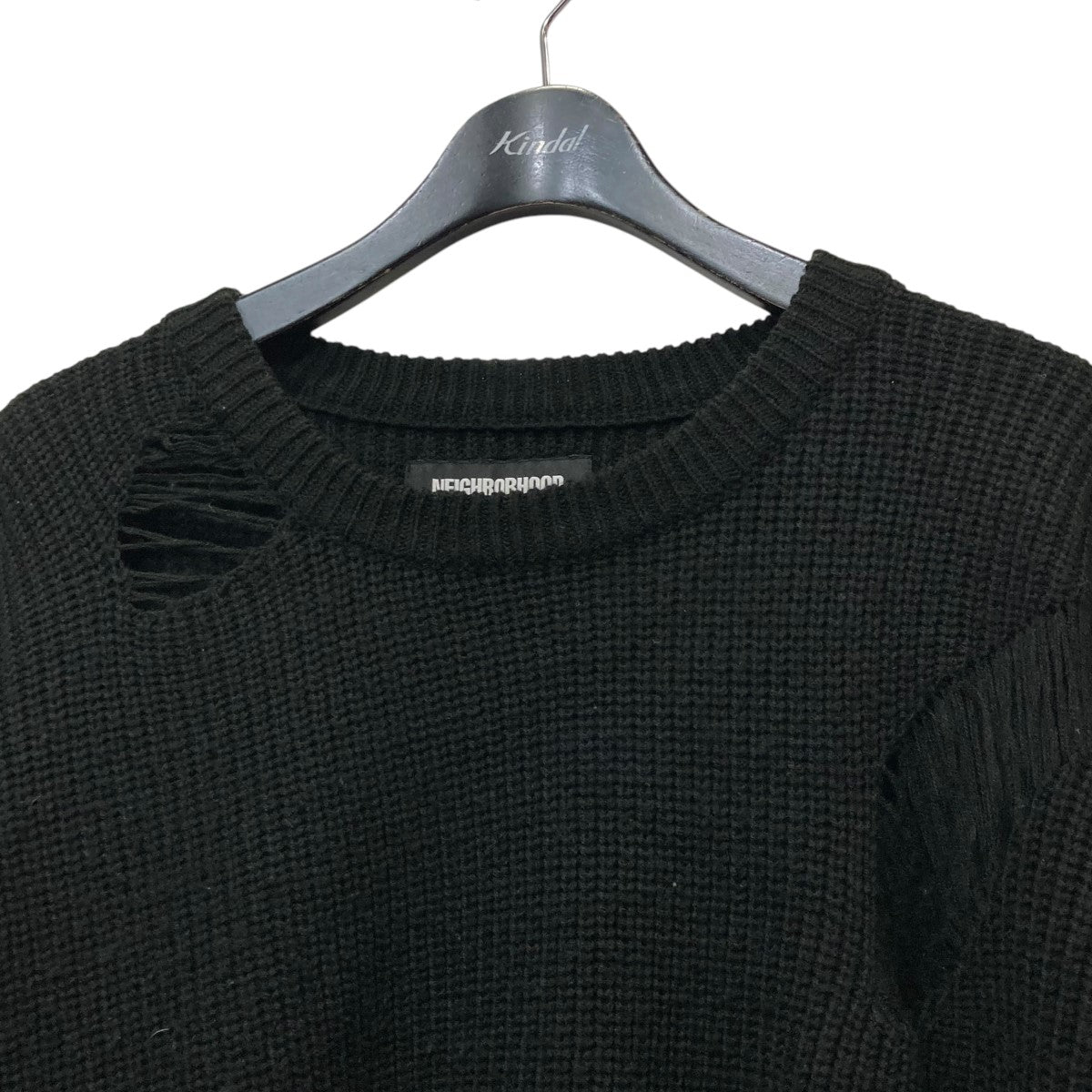 ネイバーフッドのSAVAGE．CREW A-KNIT．LS ダメージニット 202FUNH-KNM01です。 NEIGHBORHOOD 古着・中古 トップス アイテム
