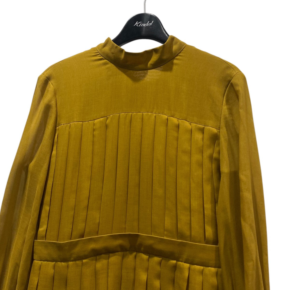 エンフォルド　ビエラプリーツワンピース　グリーン　緑 エンフォルド ビエラプリーツワンピース グリーン 緑 - メルカリ