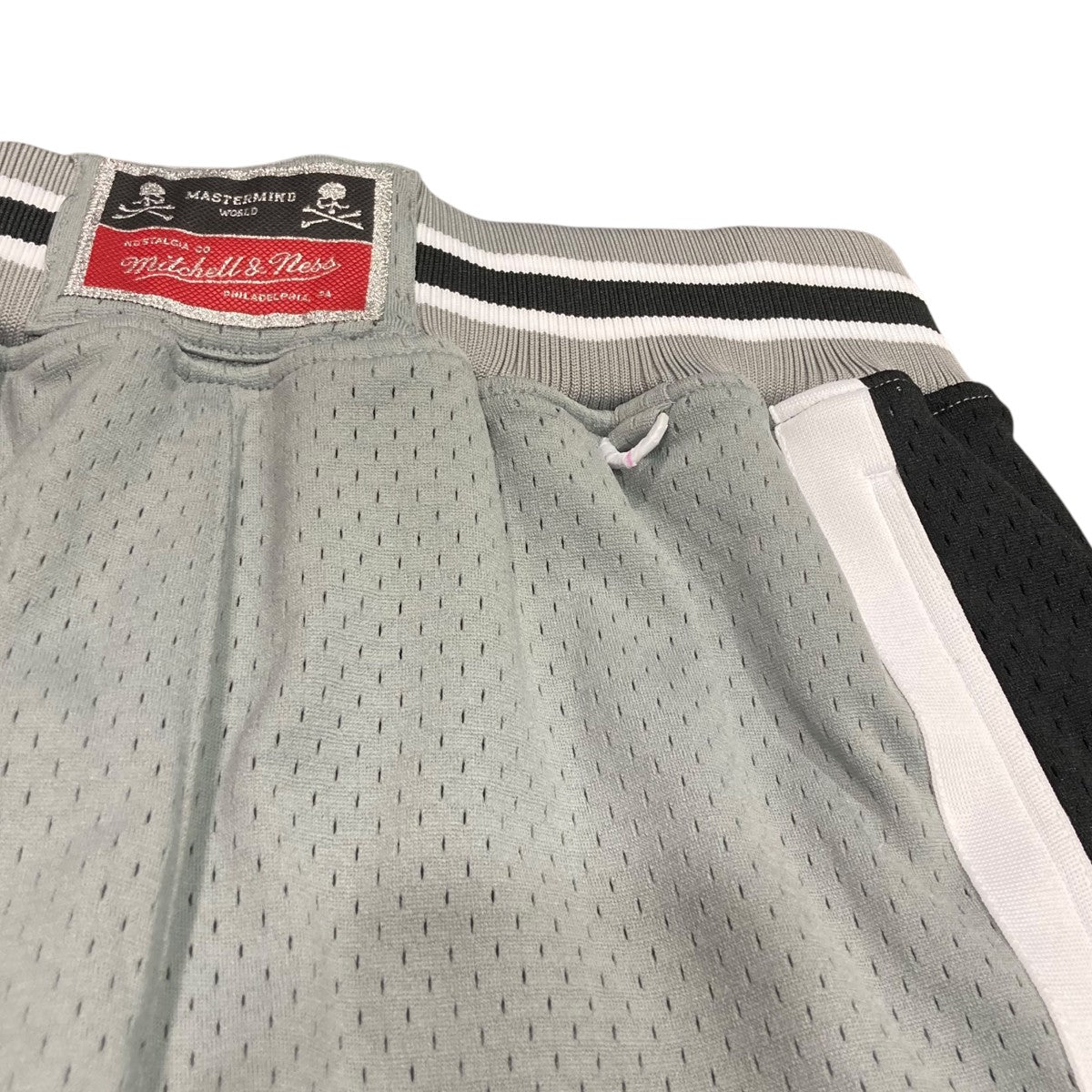 Mastermind JAPAN×MITCHELL ＆ NESS メッシュショーツ グレー