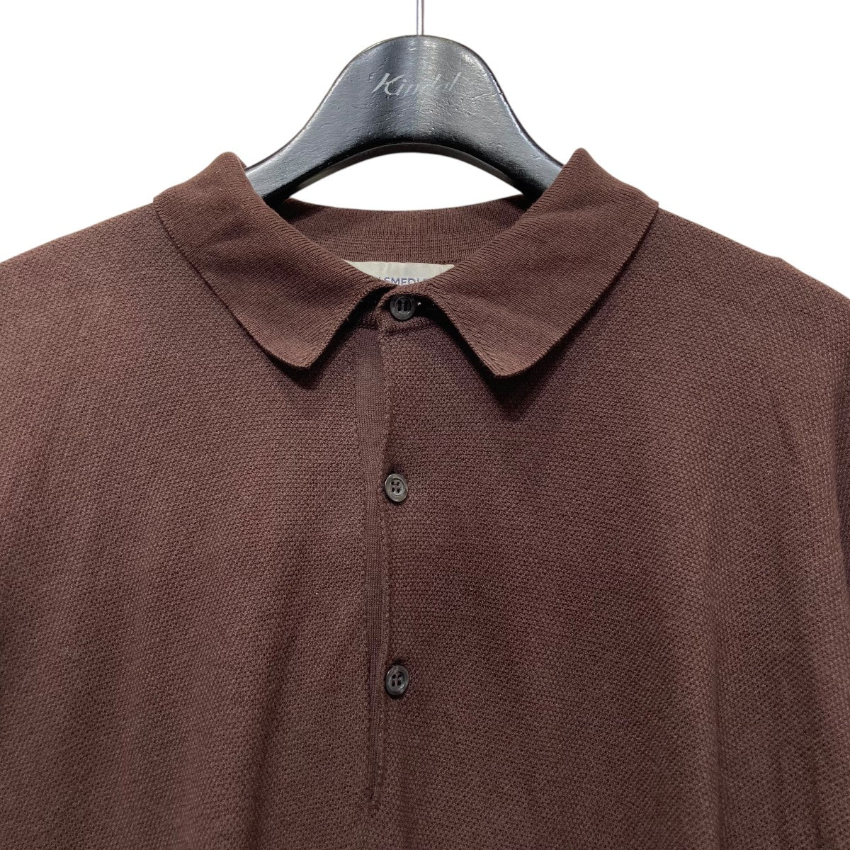 JOHN SMEDLEY(ジョンスメドレー) 半袖ニットポロシャツ ブラウン