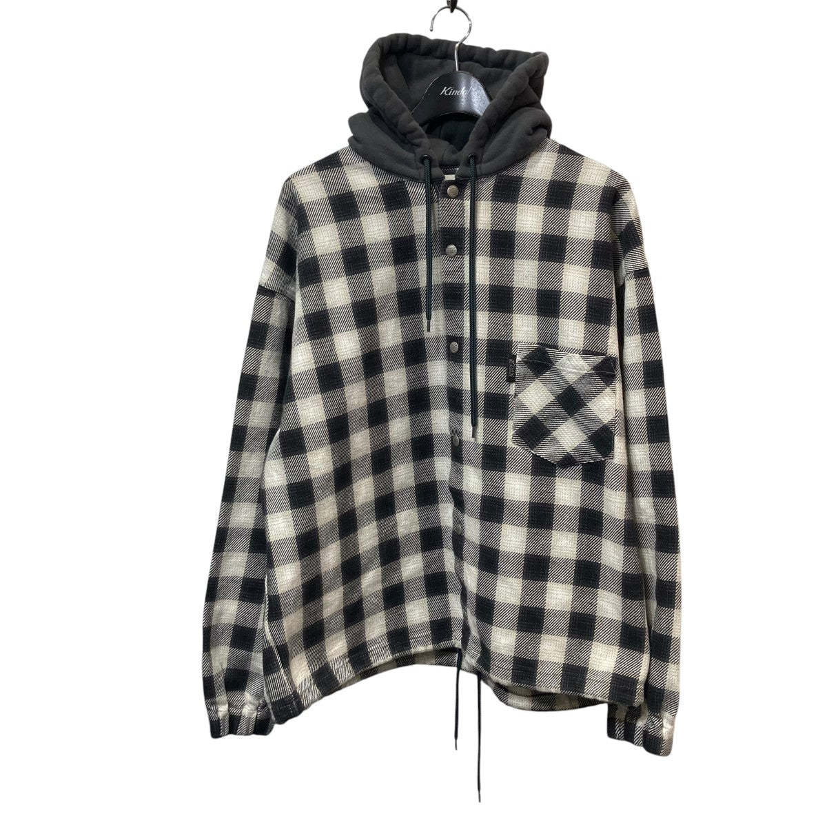 24AWFLANNNEL HoodieフードチェックシャツSD24F-SH03