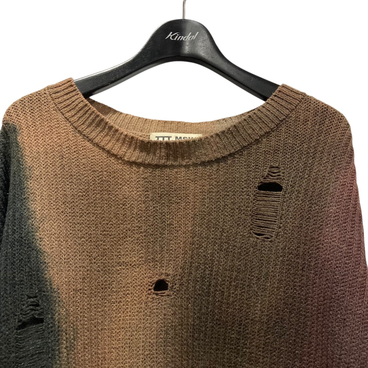 20AWemotional knitダメージ加工ニットTTT-2020AW-KT01