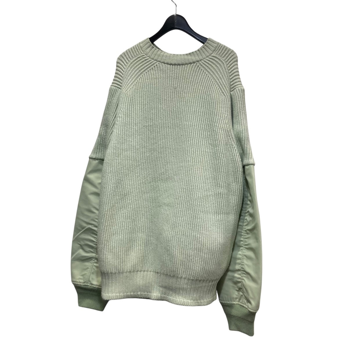 24AWMulti Patch Nylon Twill×Knit Sweaterニットセーター24-03550M