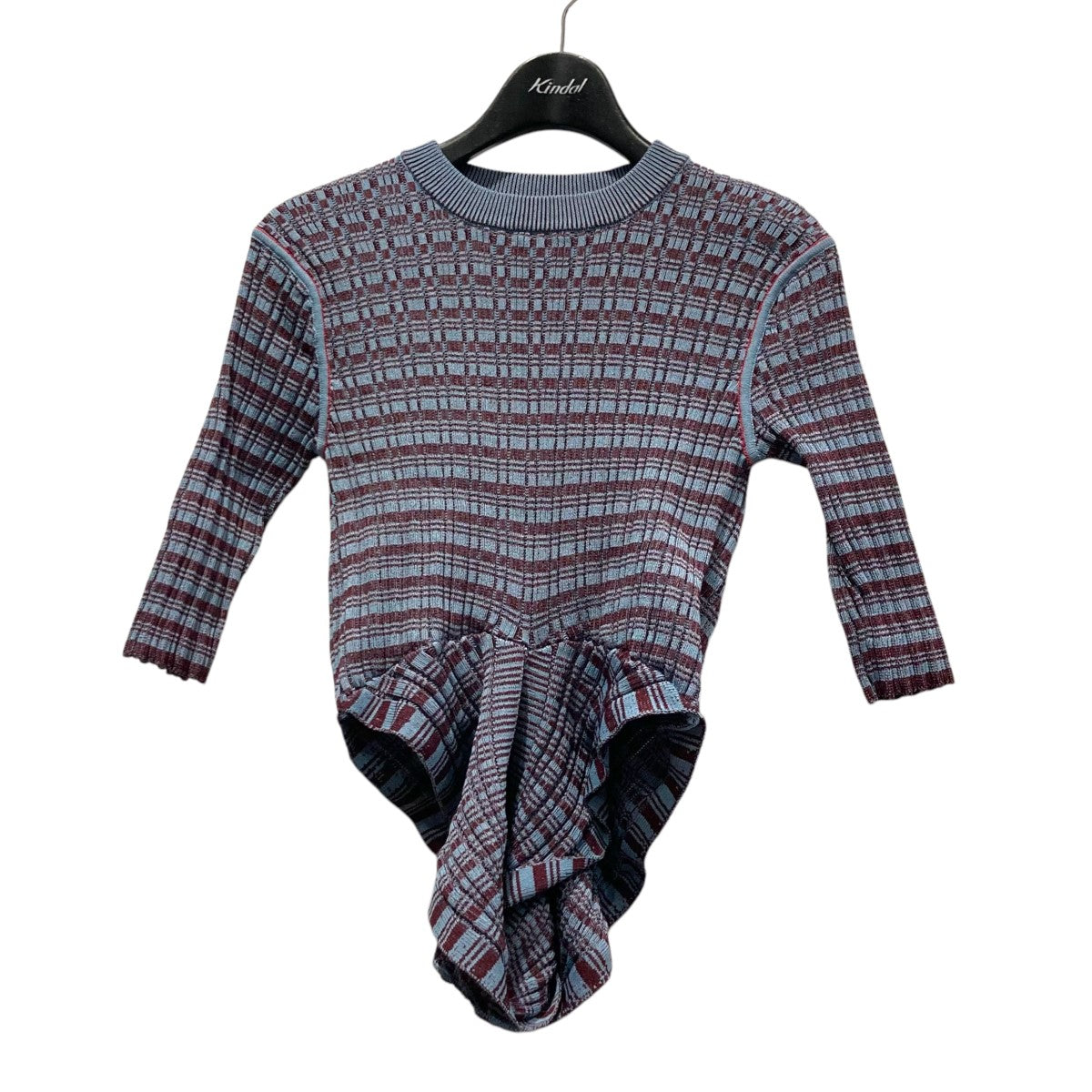patterned-intarsia Knitted TopインターシャニットMLS24803