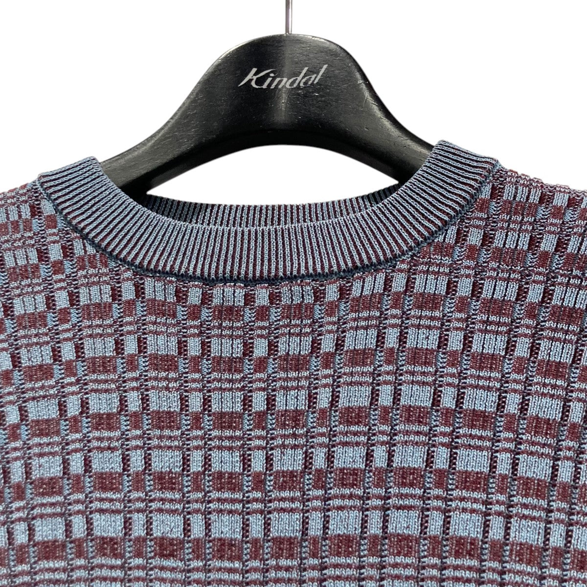 patterned-intarsia Knitted TopインターシャニットMLS24803