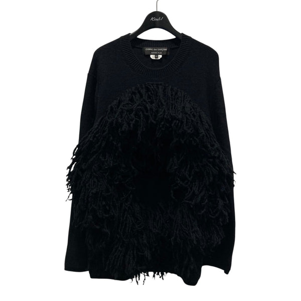 COMME des GARCONS 95SS プリーツ加工 シルクニット 黒 COMME des GARCONS 95SS プリーツ加工 シルクニット 黒 ブランド古着