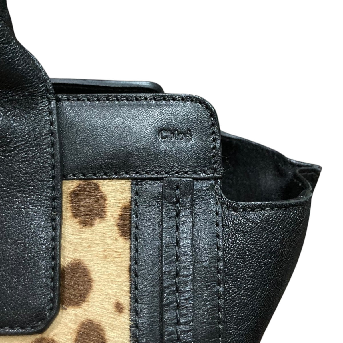 Chloé クロエ アリソン ブラック レザー トートバッグ Chloe(クロエ) トートバッグ3S0342-984 ｱﾘｿﾝ 3S0342-984 ｱﾘｿﾝ