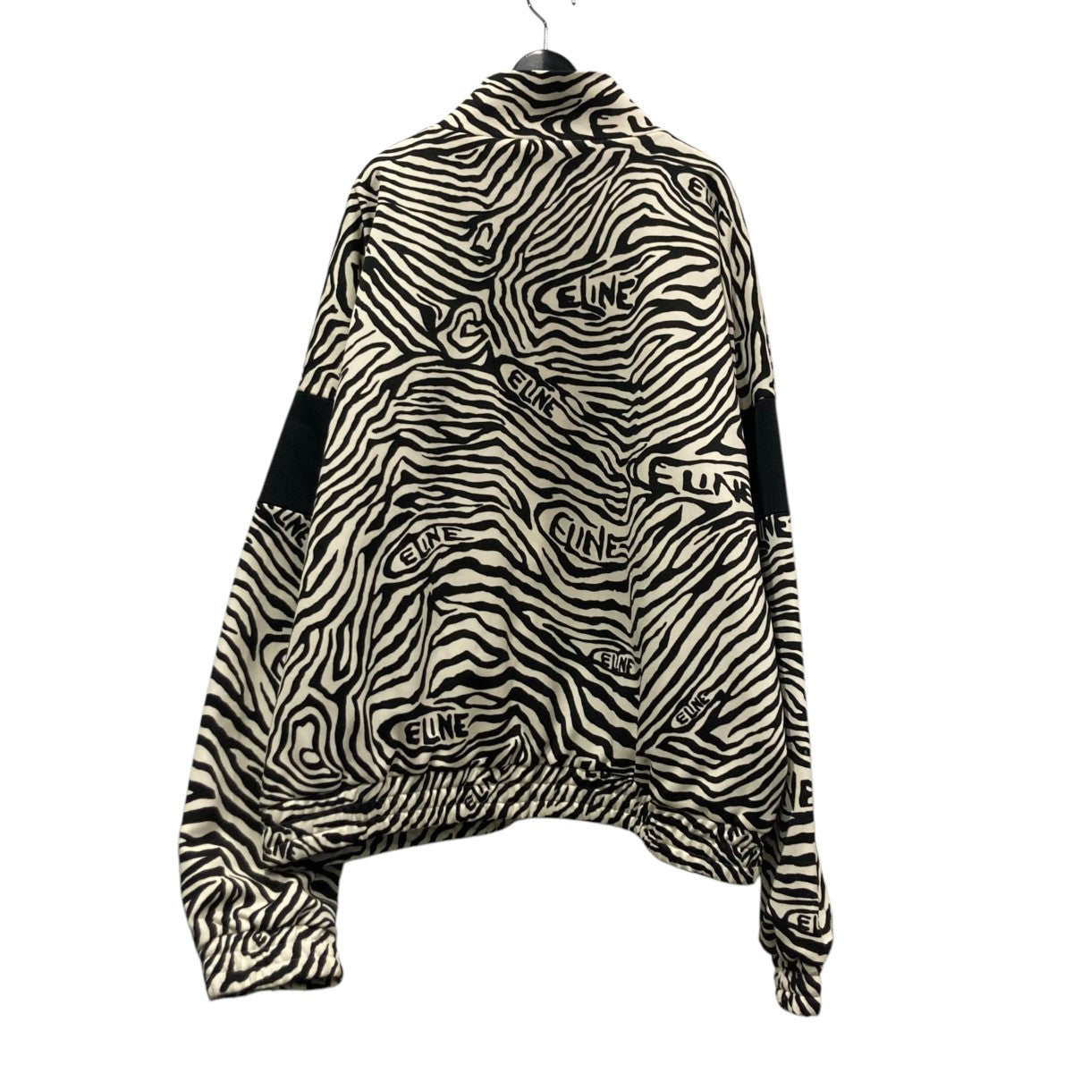 美品 レア セリーヌ 総柄 アニマル柄 ゼブラ ウール テーラードジャケット 美品 レア セリーヌ 総柄 アニマル柄 ゼブラ ウール テーラード