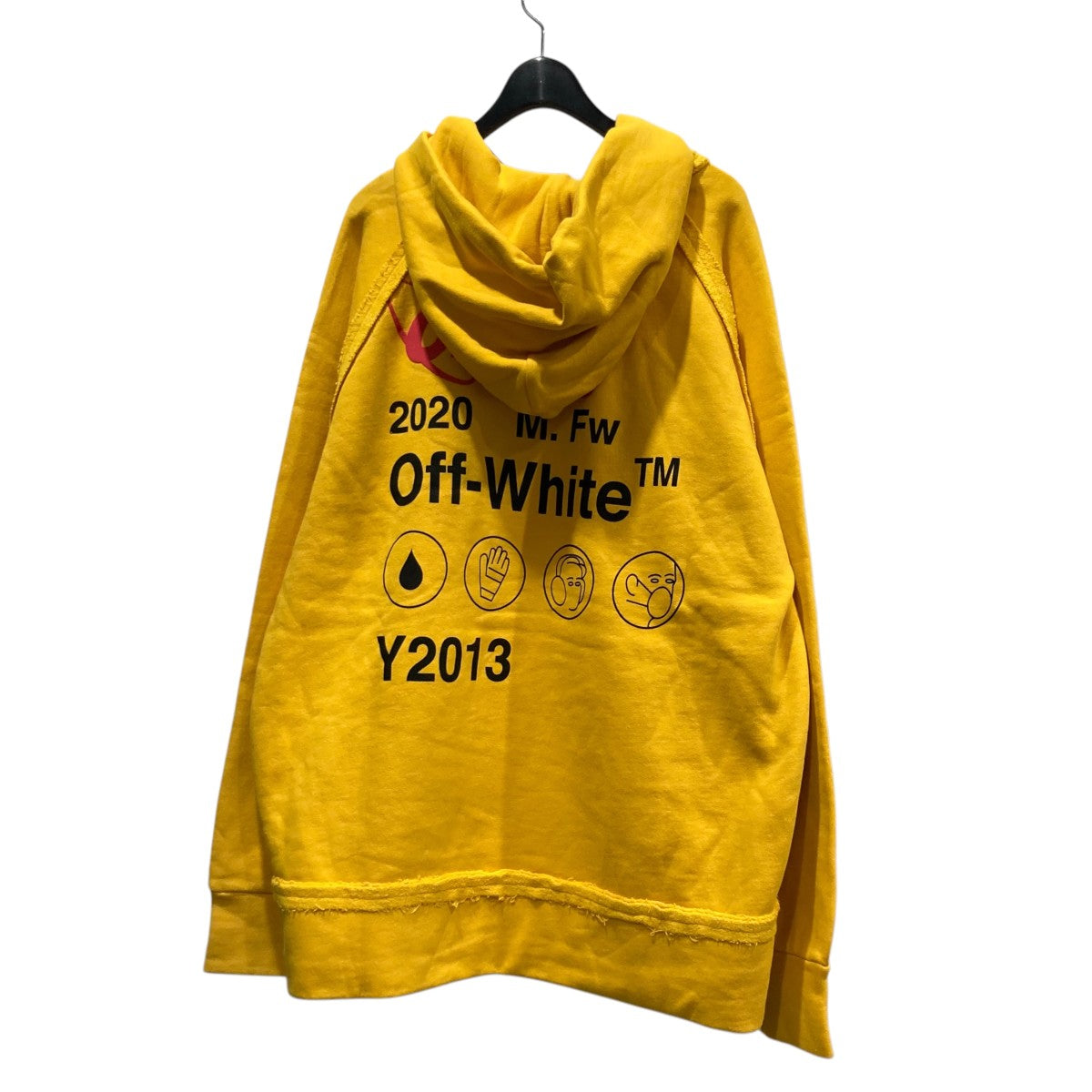 井*頭様 Off-White 蛍光イエロー ナイロンジャケット 井*頭様 Off-White 蛍光イエロー ナイロンジャケット Off-White