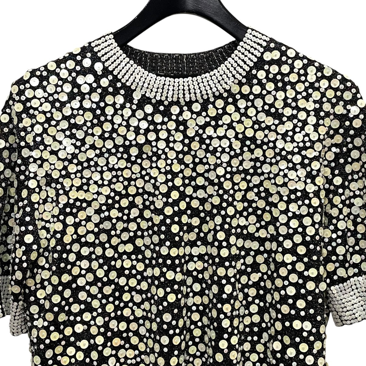 BY MALENE BIRGER 半袖スパンコールニットQ48135005 古着・中古-3枚目のアイテム画像
