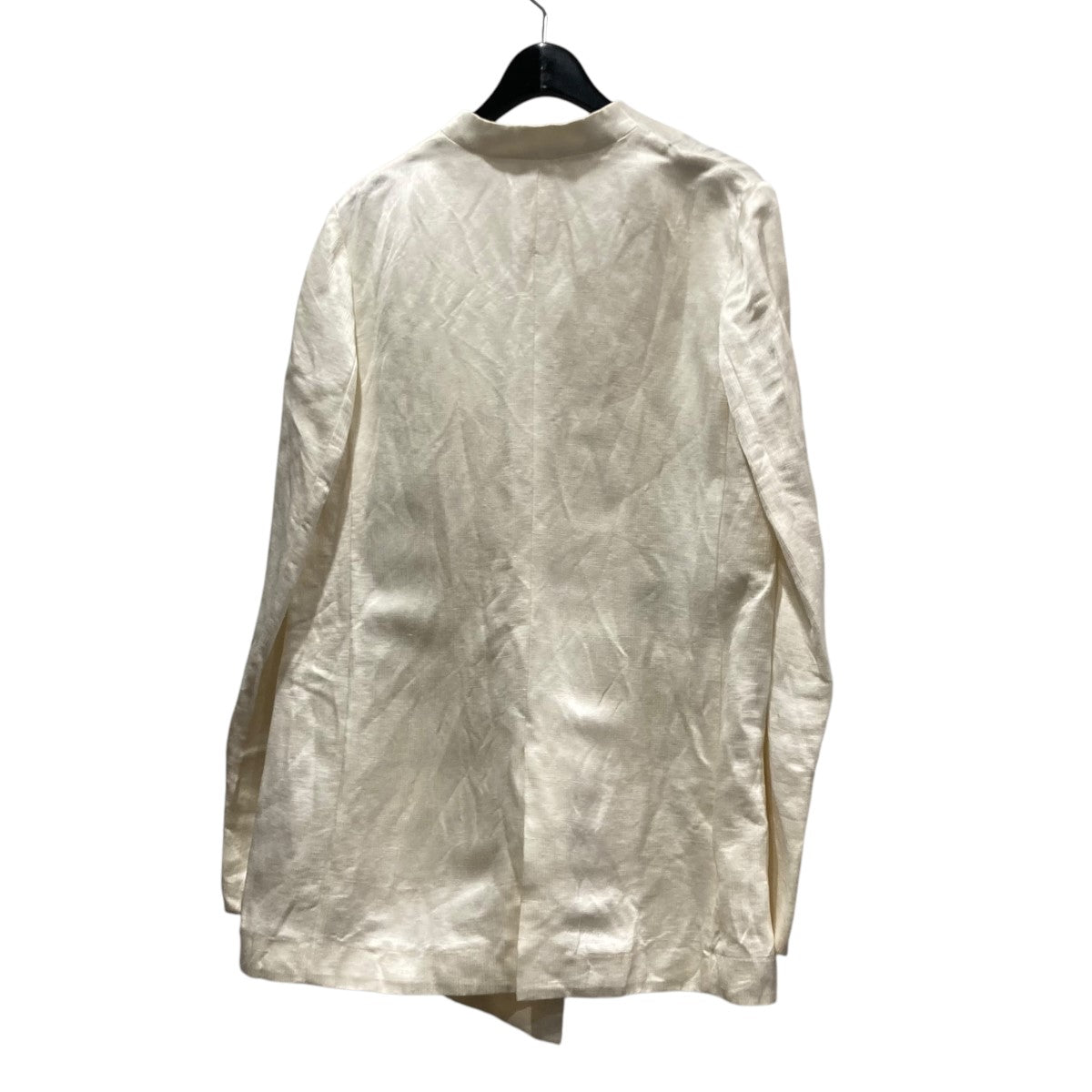 mame kurogouchi(マメクロゴウチ) 22SSLinen Silk Collarless