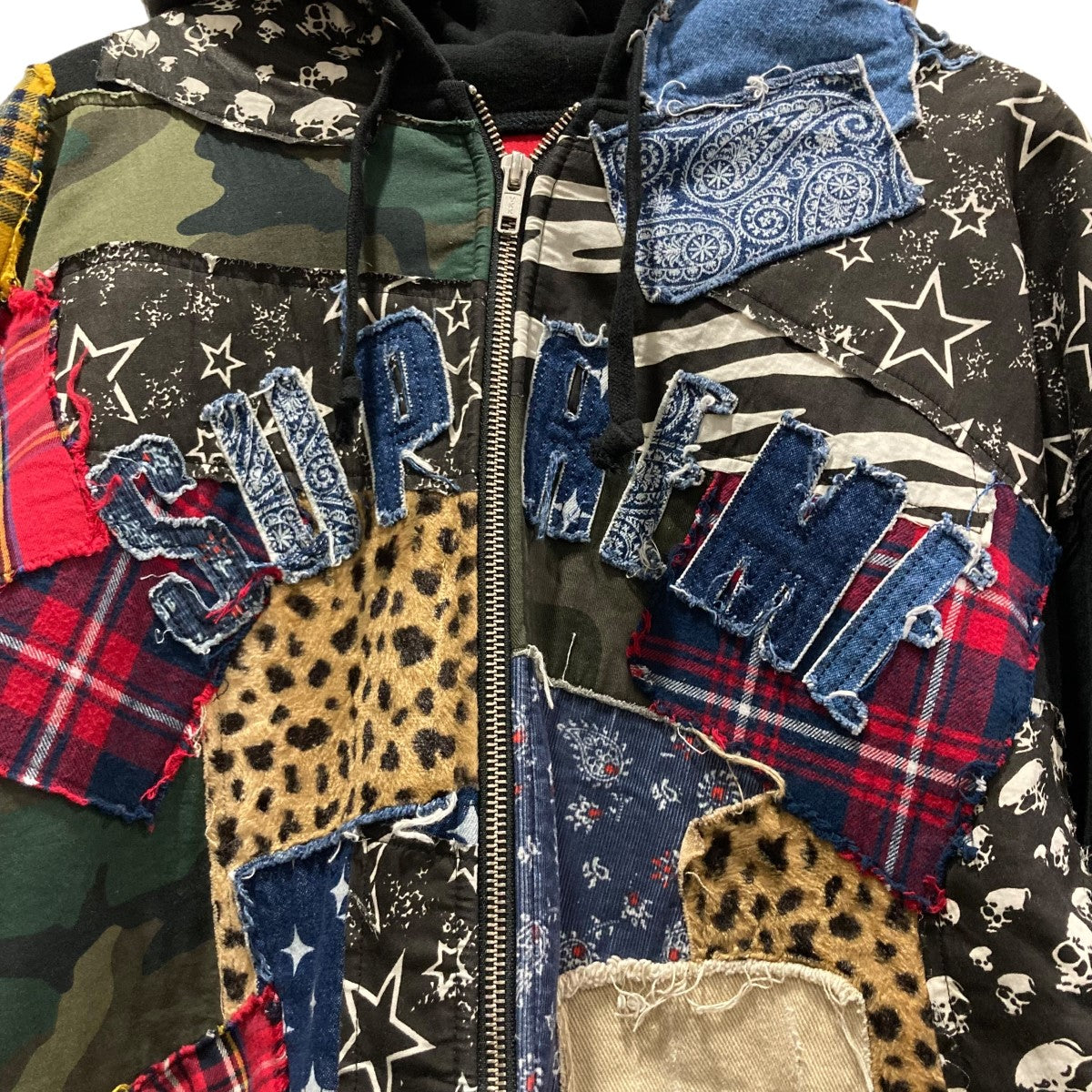 Supreme(シュプリーム) 22AWSUPREME Patchwork Zip Up Hooded
