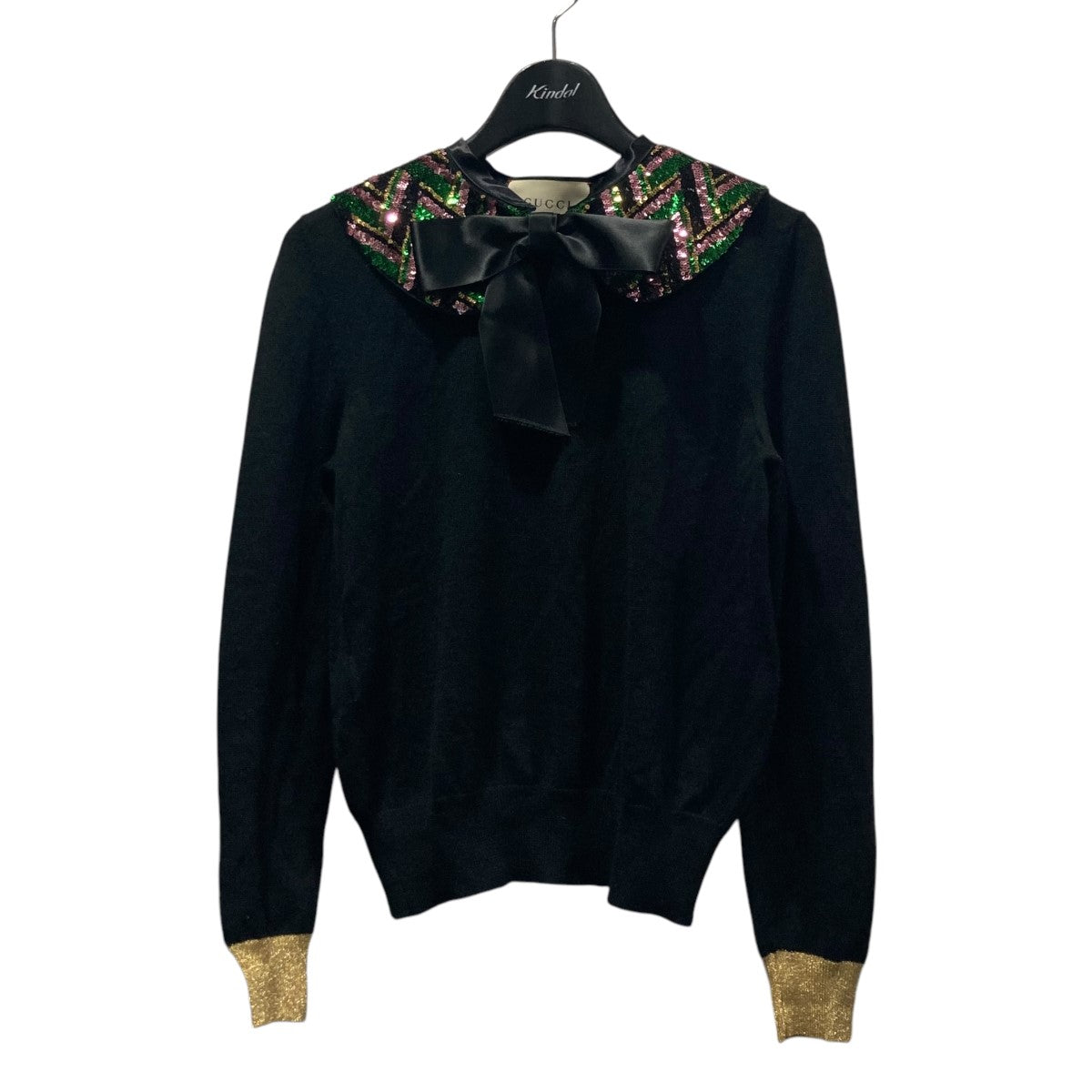 GUCCI(グッチ) ストライプウールブレンドボーダーカーディガン478216