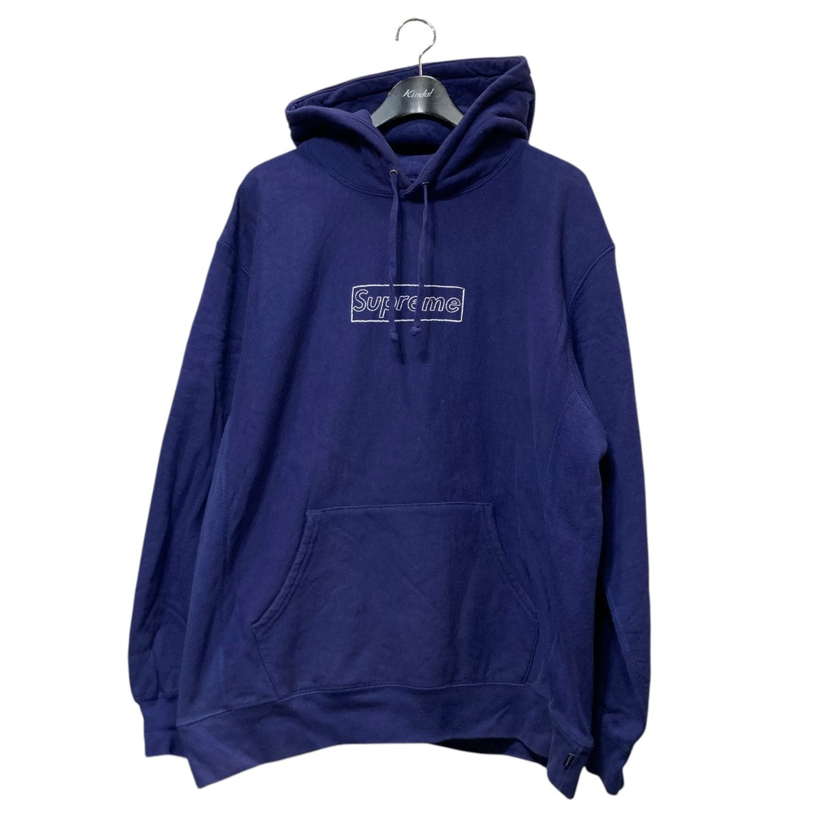 Supreme×KAWS Chalk Logo Hooded Sweatshirtチョークボックスロゴ