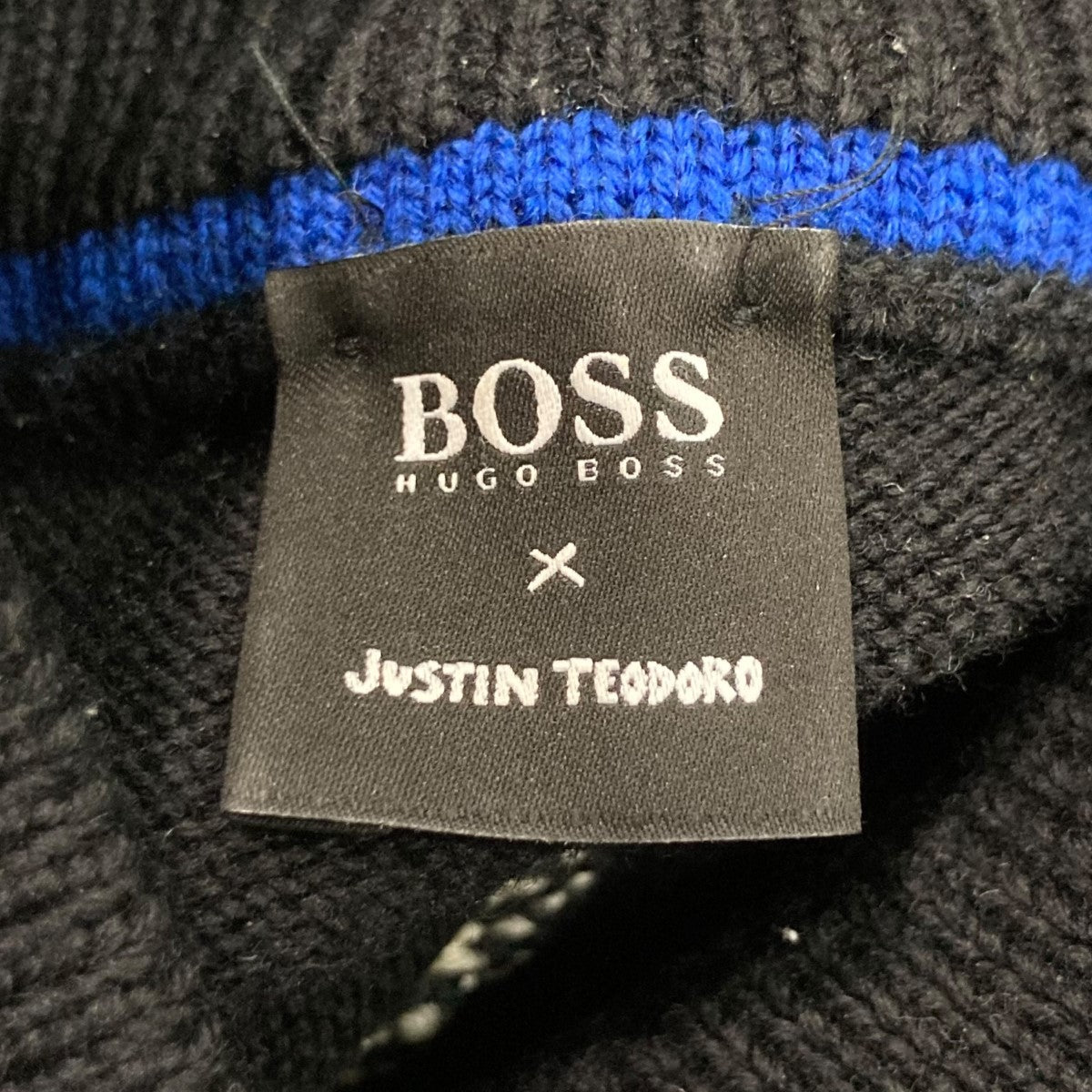 HUGO BOSS×JUSTIN TEODORO タートルネックニット ブラック