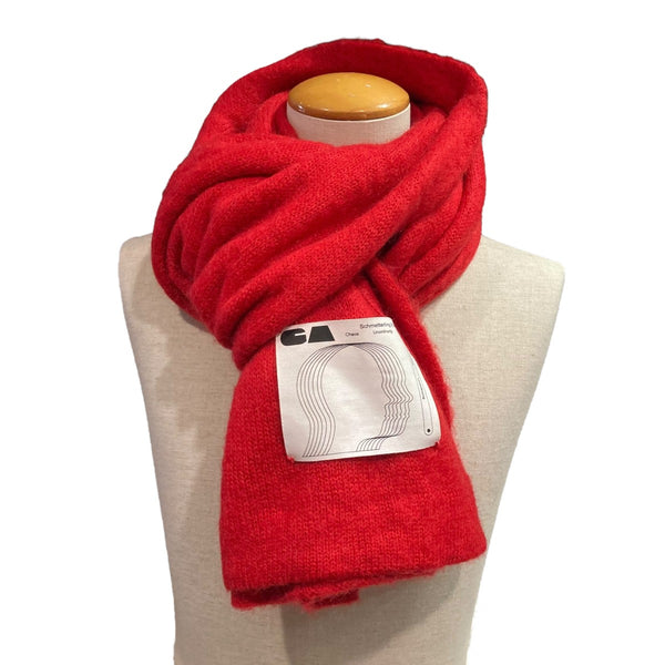 GADID ANONIEM(ガディッドアノニム) モヘアウールマフラー レッド