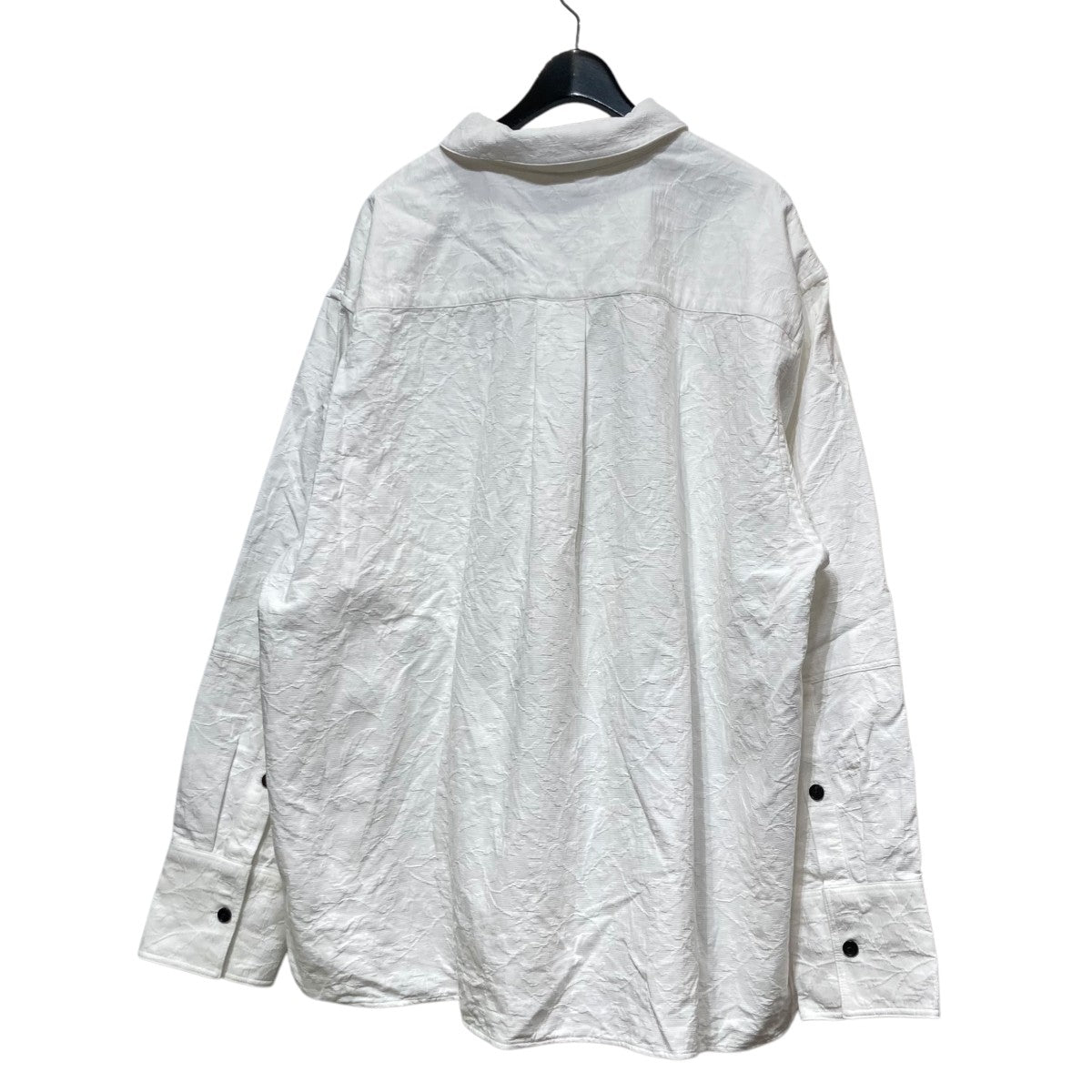 CABaN コットンジャガード　オーバーサイズシャツ　ホワイト CABaN(キャバン) 24SSコットンジャカード オーバーサイズシャツ