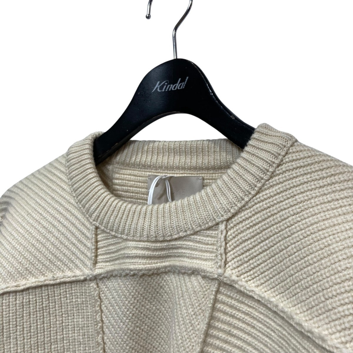 【新品未使用】24FW YOKE ネイビー クルーネック セーター パッチ付 3 新品未使用】24FW YOKE ネイビー クルーネック セーター パッチ