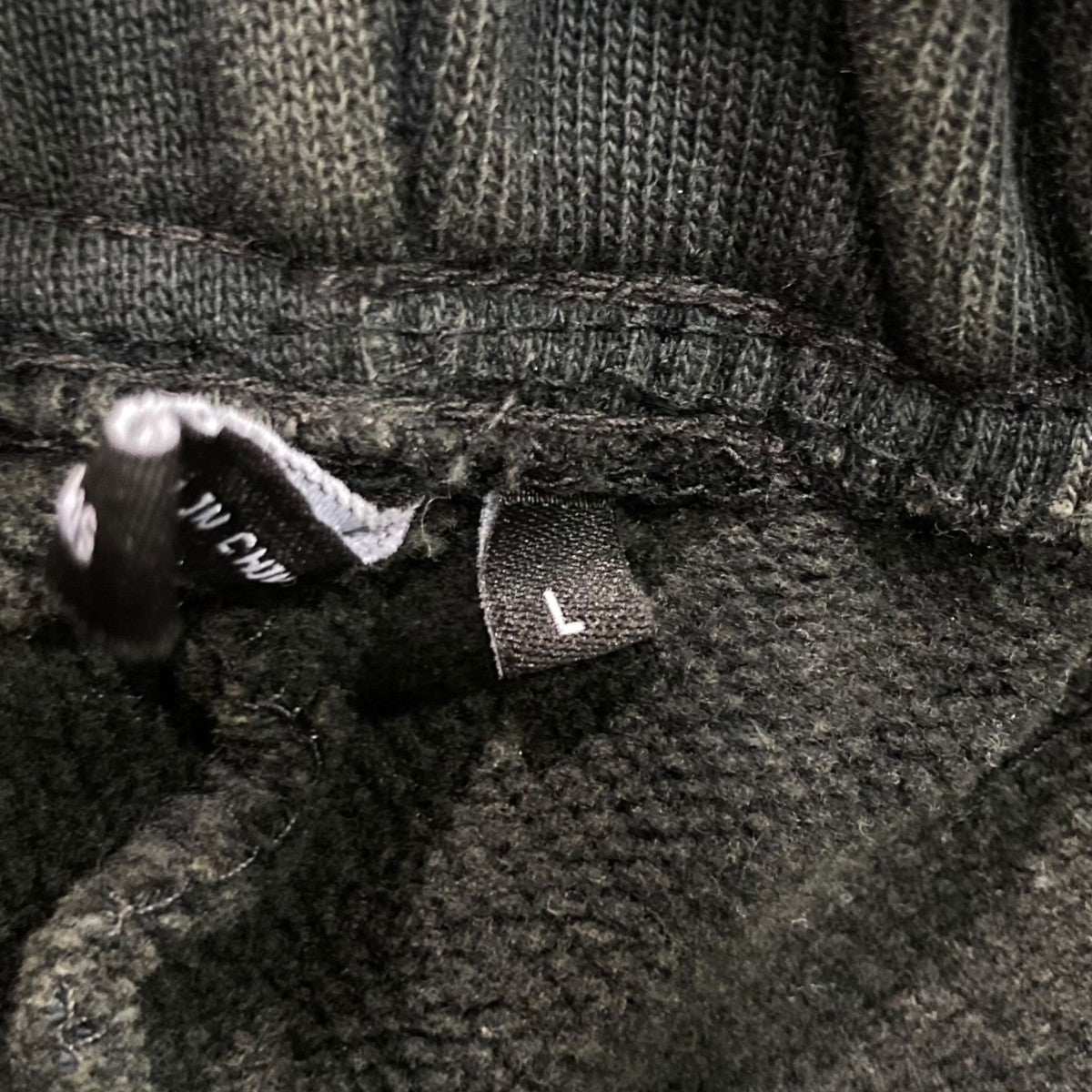 FULL SWEATPANT   WASHED BKワイドスウェットパンツES2489