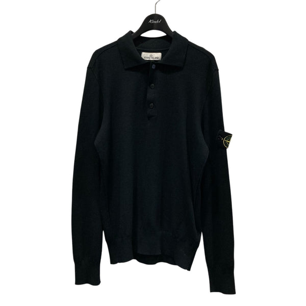 ストーンアイランド　黒　ニット　ポロシャツ　長袖　7515512A1 XL 8078000411357_1_grande.jpg?v=