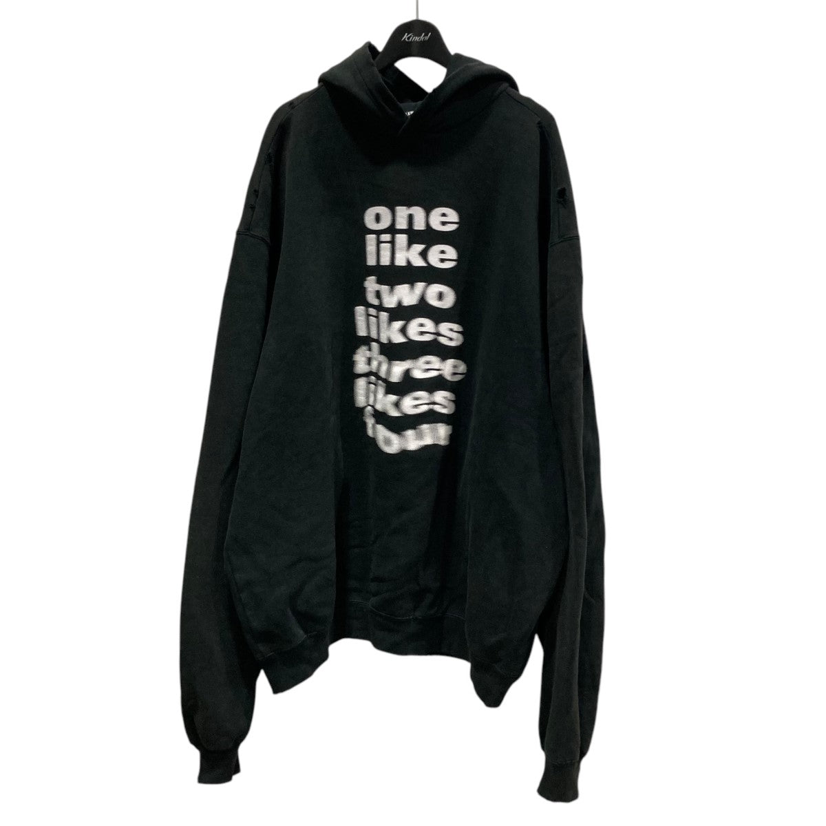 全てのアイテム BALENCIAGA(バレンシアガ) 20AWOne Like Blurred Over Hoodie トップス