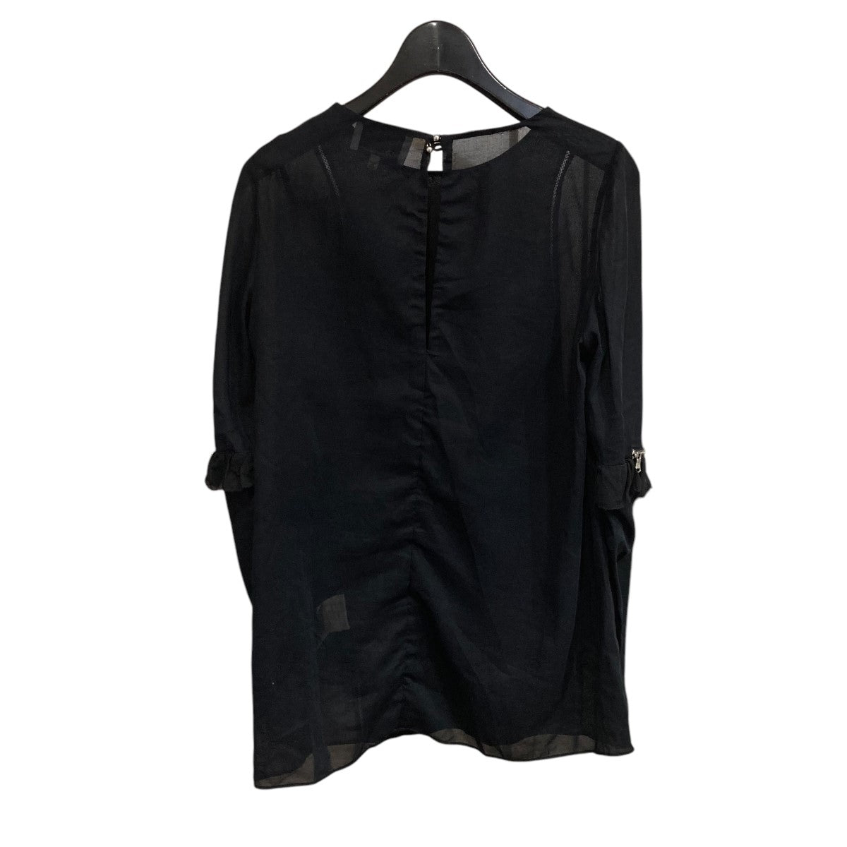 スリーワンフィリップリム 3．1 phillip lim ウォッシュドデニムクロップドブラウス E242-20106WD インディゴ サイズ：XS 3．1 phillip lim(スリーワンフィリップリム) ウォッシュド