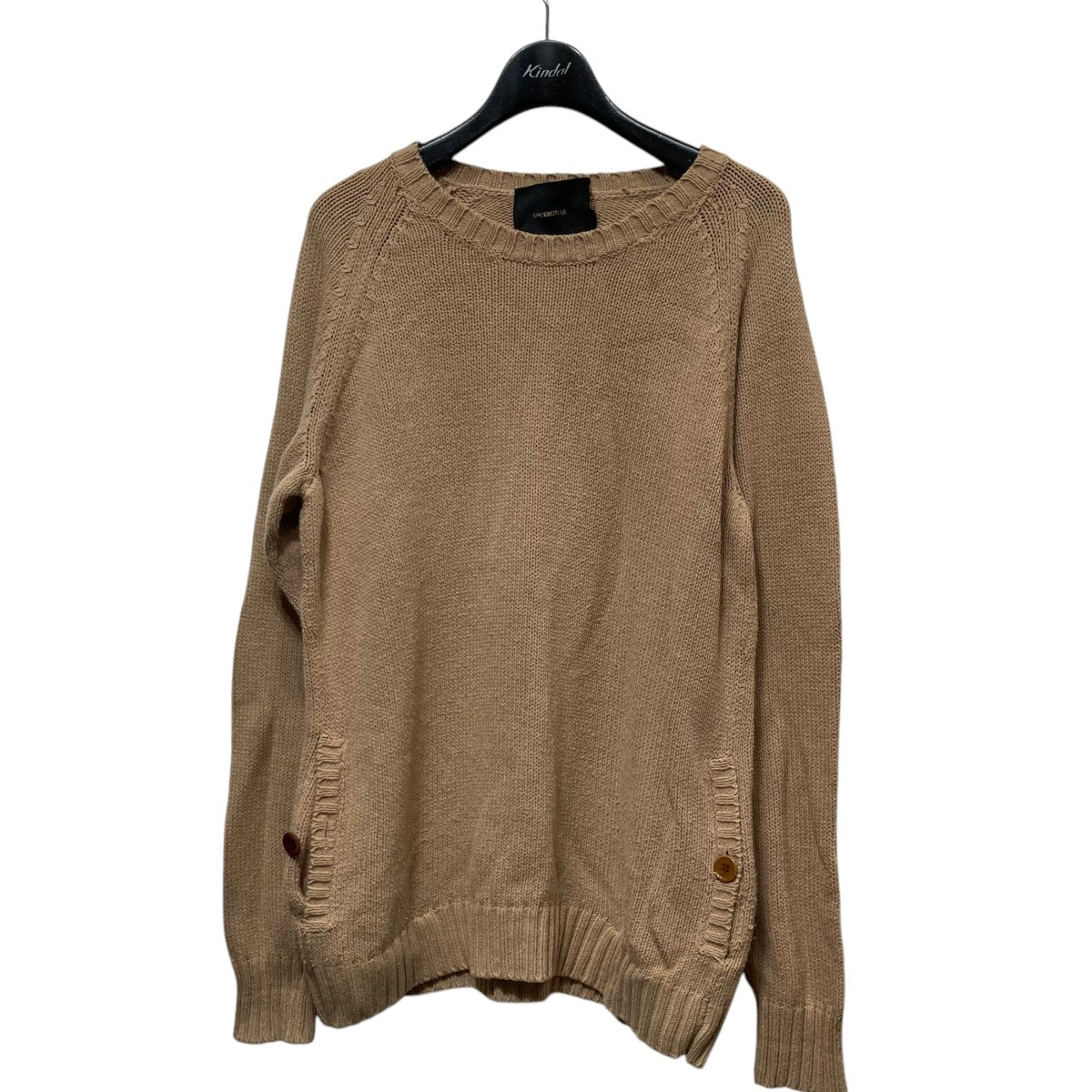 アンダーカバー UNDERCOVER 03SS 20scab sedition 半袖ニットトップス U133 ブラウン サイズ：M UNDERCOVER(アンダーカバー) 03SS20scab sedition半袖ニット