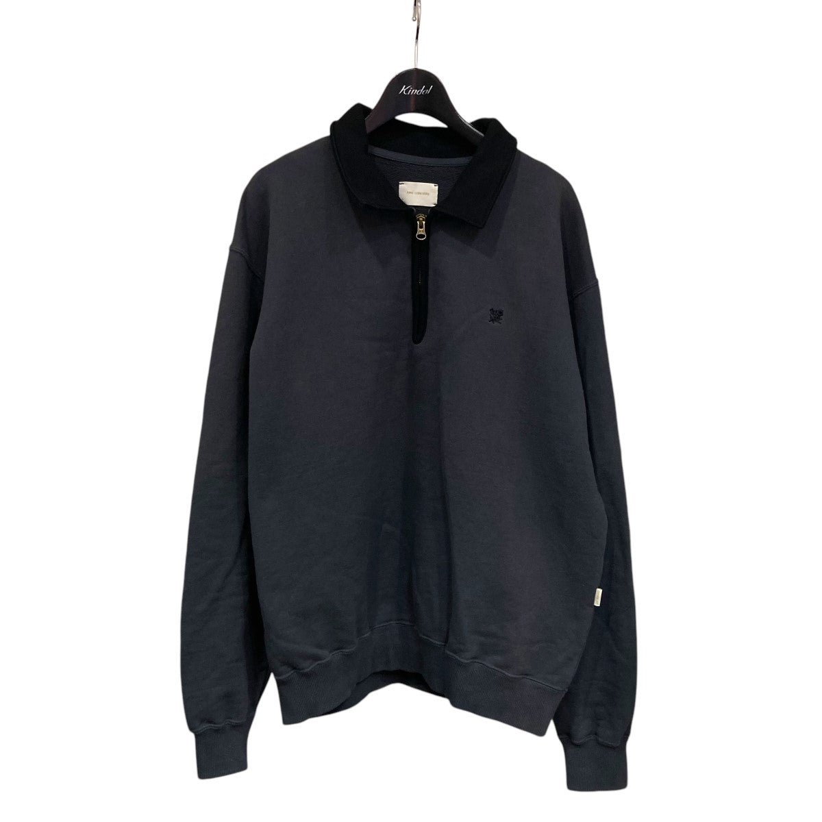 Aime Leon Dore 着用感／フロント焼けジップポロスウェット 古着・中古-1枚目のアイテム画像