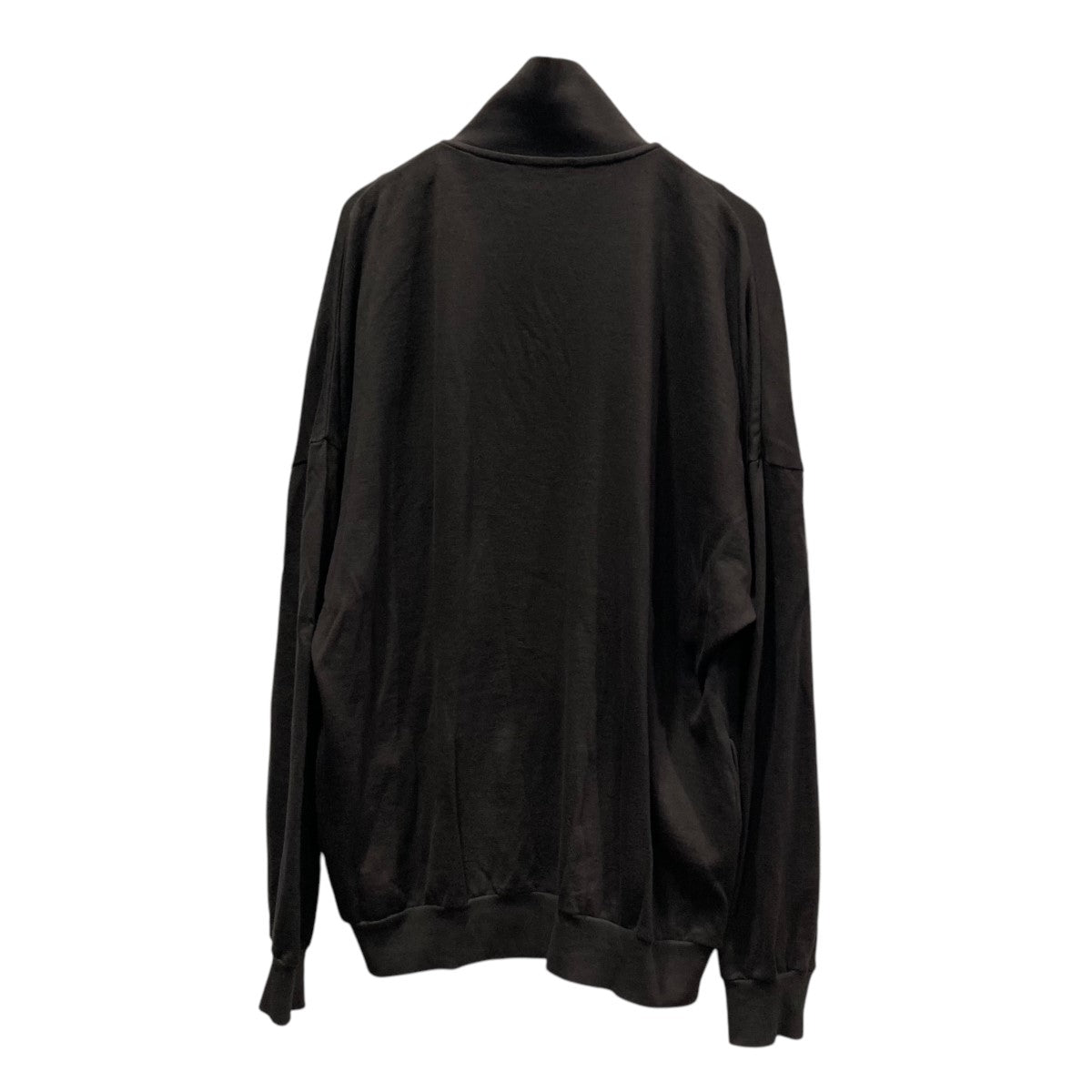 Auralee オーラリー 24ss ジップアップシャツジャケット 黒 AURALEE(オーラリー) SUPER HIGH GAUGE SWEAT ZIP BLOUSONジップ