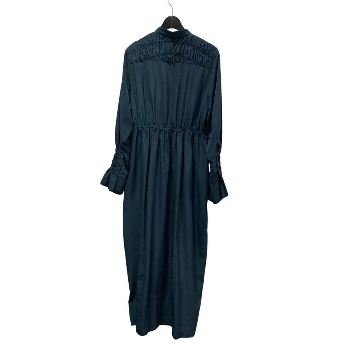 AKIRA NAKA 24AWSusanita shirring shirt dress GRギャザーワンピースAW2441-GR 古着・中古-2枚目のアイテム画像