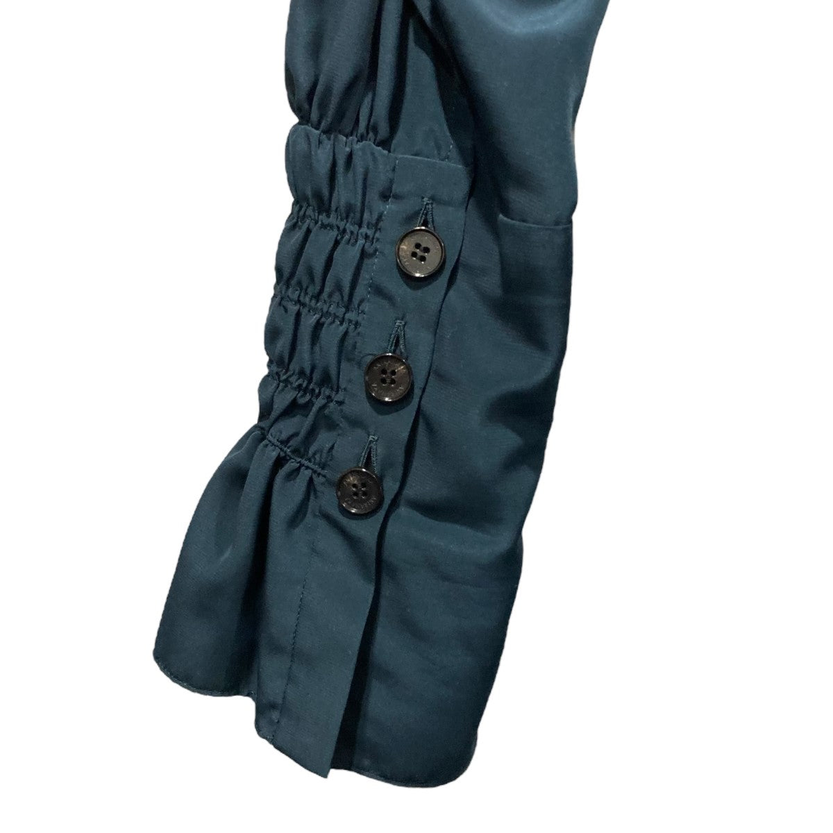 AKIRA NAKA 24AWSusanita shirring shirt dress GRギャザーワンピースAW2441-GR 古着・中古-4枚目のアイテム画像