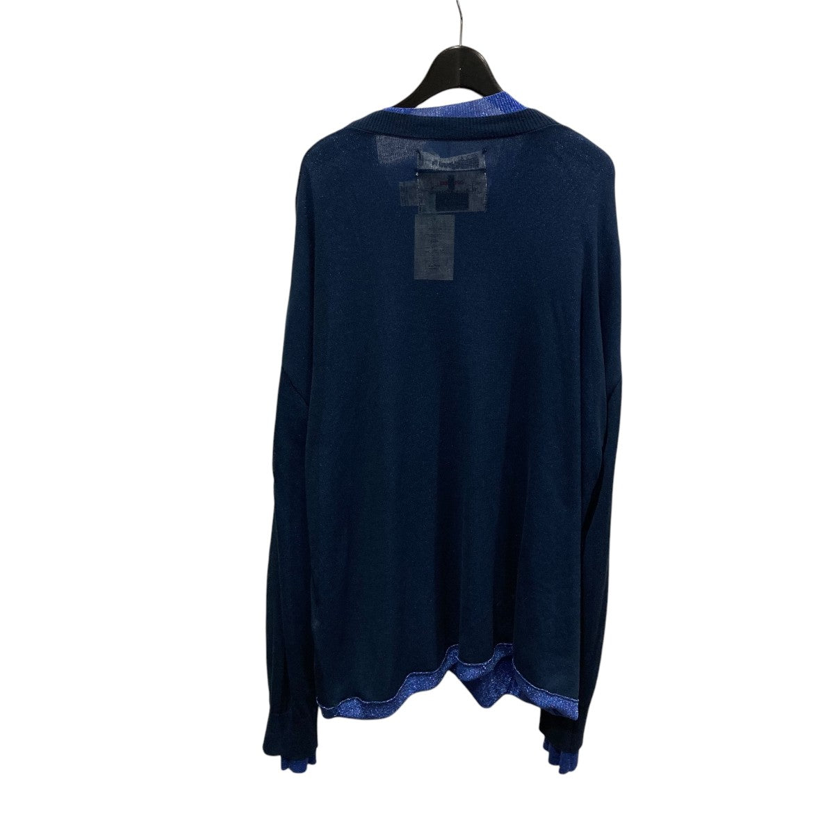 DAIRIKU 25SSDocking Lame Cotton Cardigan Knitラメレイヤードカーディガン25SS KNT6 古着・中古-2枚目のアイテム画像