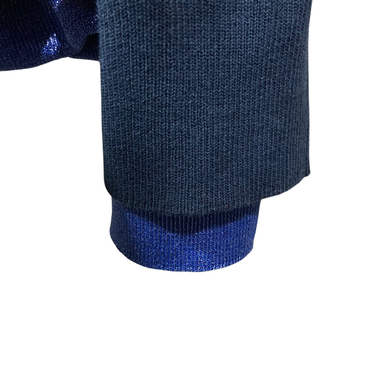 DAIRIKU 25SSDocking Lame Cotton Cardigan Knitラメレイヤードカーディガン25SS KNT6 古着・中古-4枚目のアイテム画像