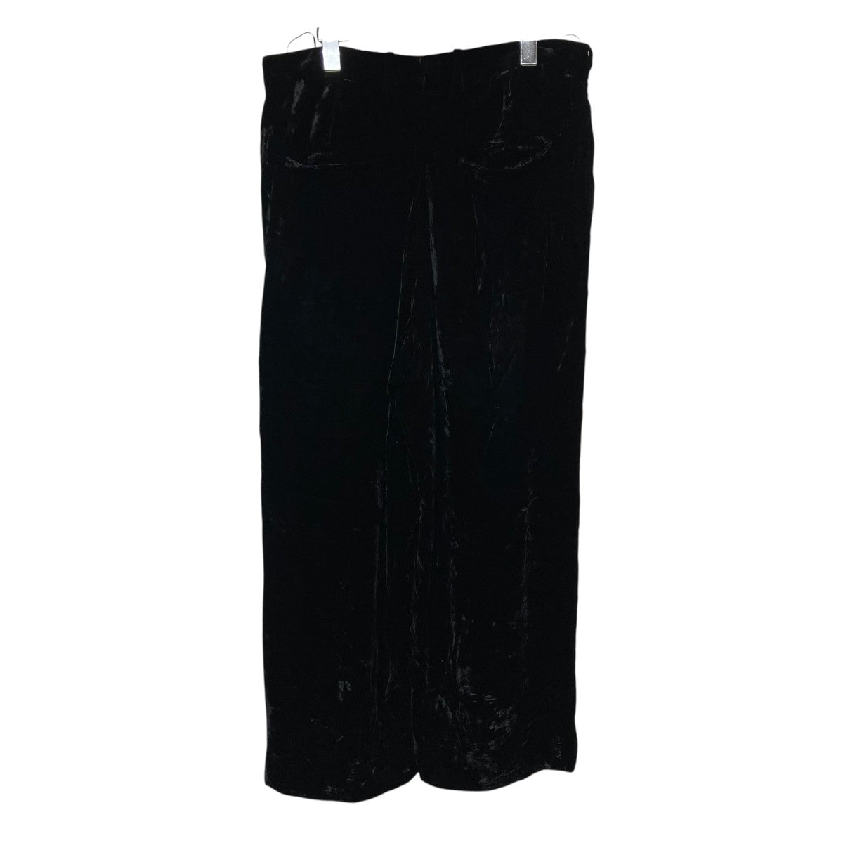 23AWシルクベルベットワイドレッグパンツ754755 Y1H02