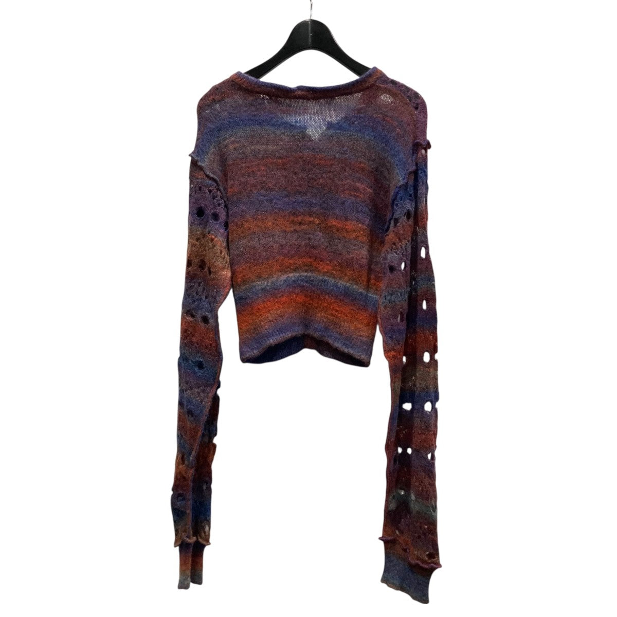 トップス PERVERZE Gradient Stripe Wide Cardigan Gradient Stripe Wide Cardigan/Green｜PERVERZE | パーバーズの