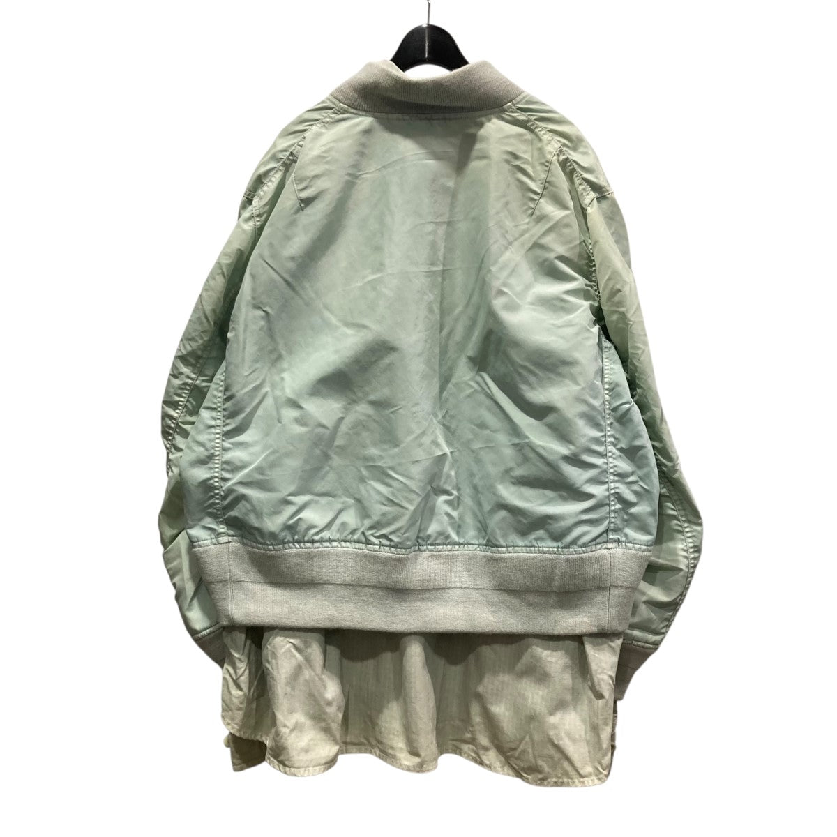 24AWGarment Dye Rip Stop x Nylon Twill BLドッキングナイロンジャケット24-03495M