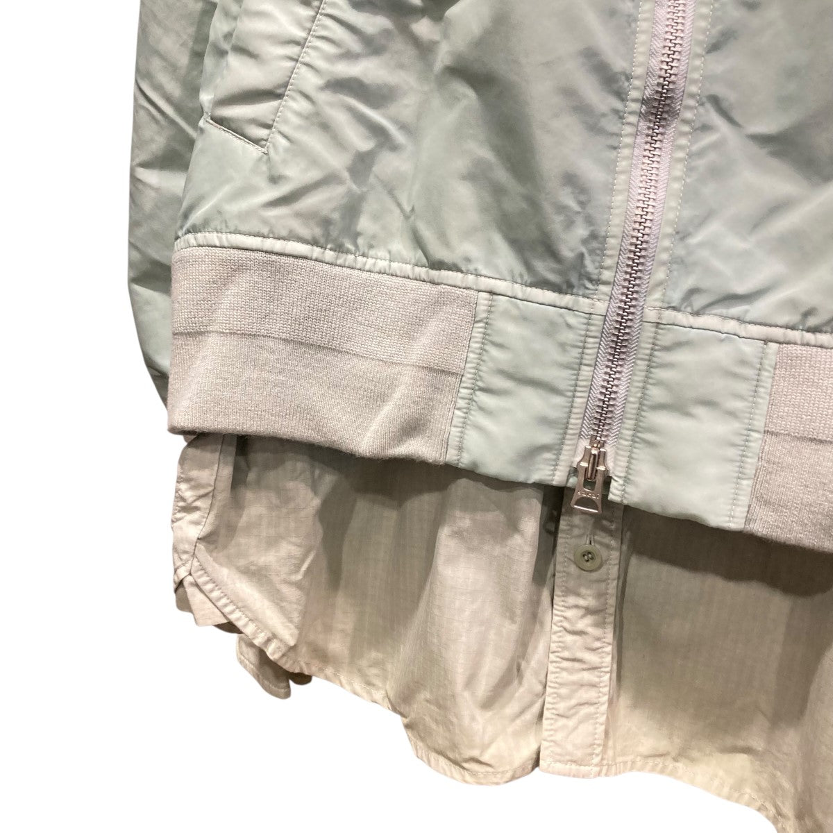 24AWGarment Dye Rip Stop x Nylon Twill BLドッキングナイロンジャケット24-03495M