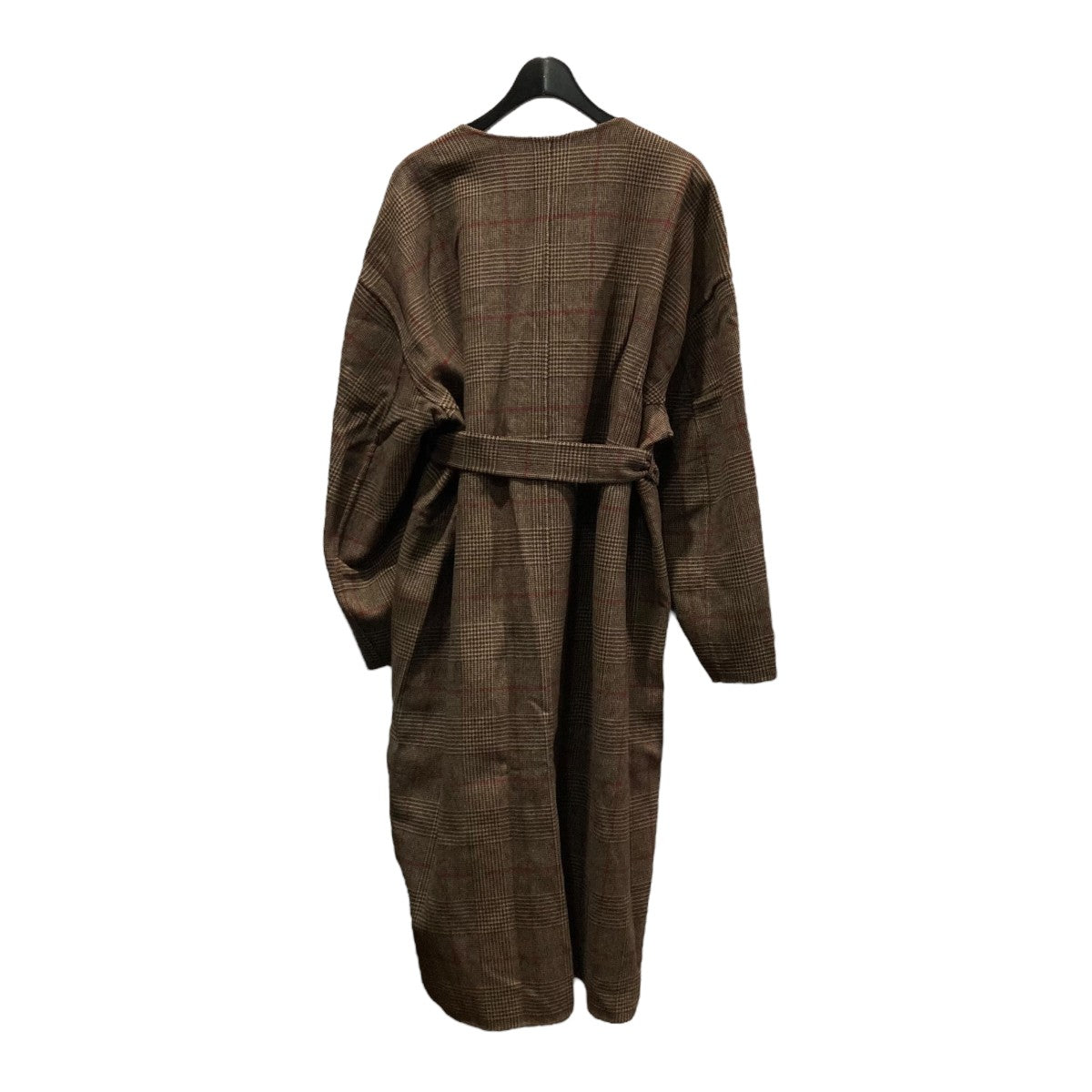 Drawer(ドゥロワー) 20AWリバーチェックVネックコートリバーシブルノー